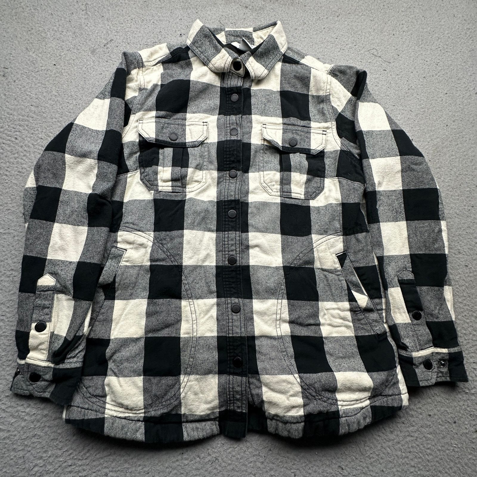 Duluth Trading Company Duluth Fleece Lined Buffalo Check Flannel Shirt Women Medium Size M / US 6-8 / IT 42-44 - 1 Thumbnail