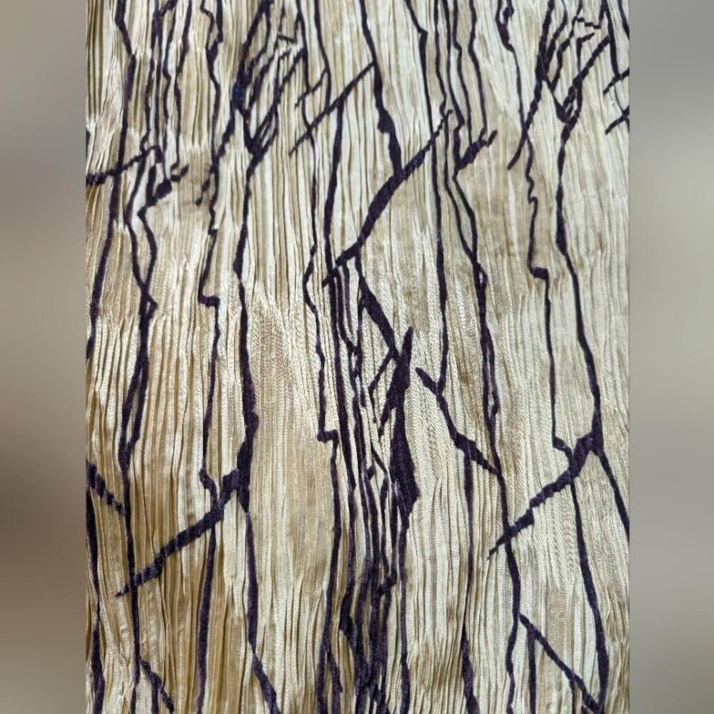 Designer Rare Joan McGee Silk Wearable Art Fiber Plisse Dress Size M / US 6-8 / IT 42-44 - 7 Thumbnail