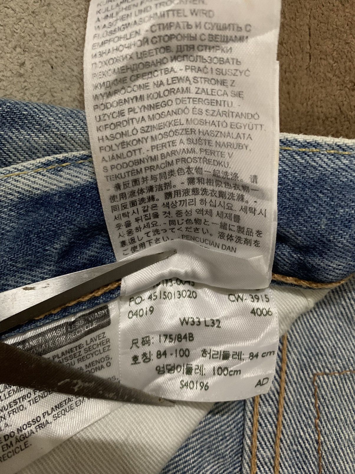 Levi's Vintage Clothing Vintage Y2K Levis 501CT Distressed Grunge Jeans Size 34x30 Size US 34 / EU 50 - 21 Thumbnail