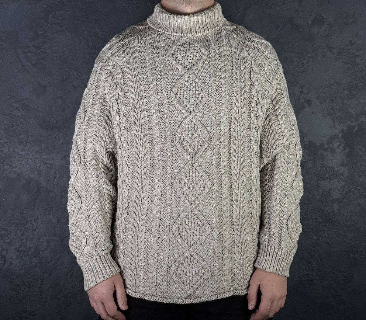 Fear of God FEAR OF GOD ESSENTIALS Oversized Cable Knit Cotton Sweater Size US S / EU 44-46 / 1 - 2 Thumbnail