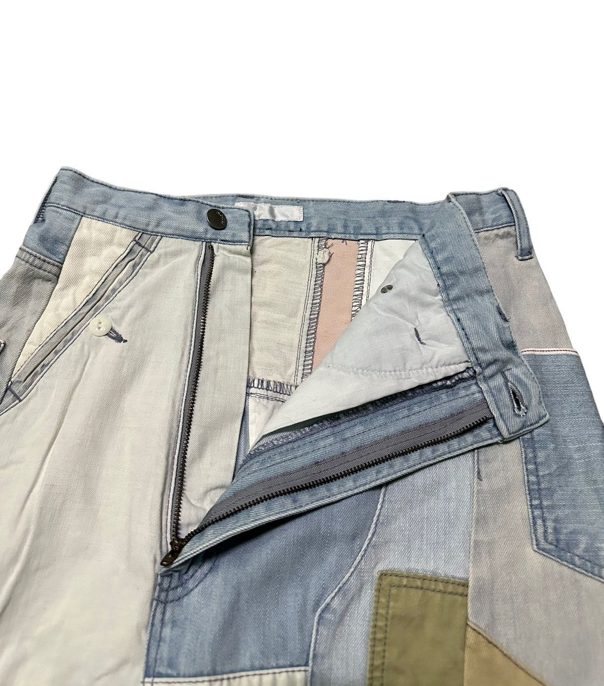 Ne-Net Ne-net Issey Miyake patchwork denim harem pants Size US 28 / EU 44 - 5 Thumbnail