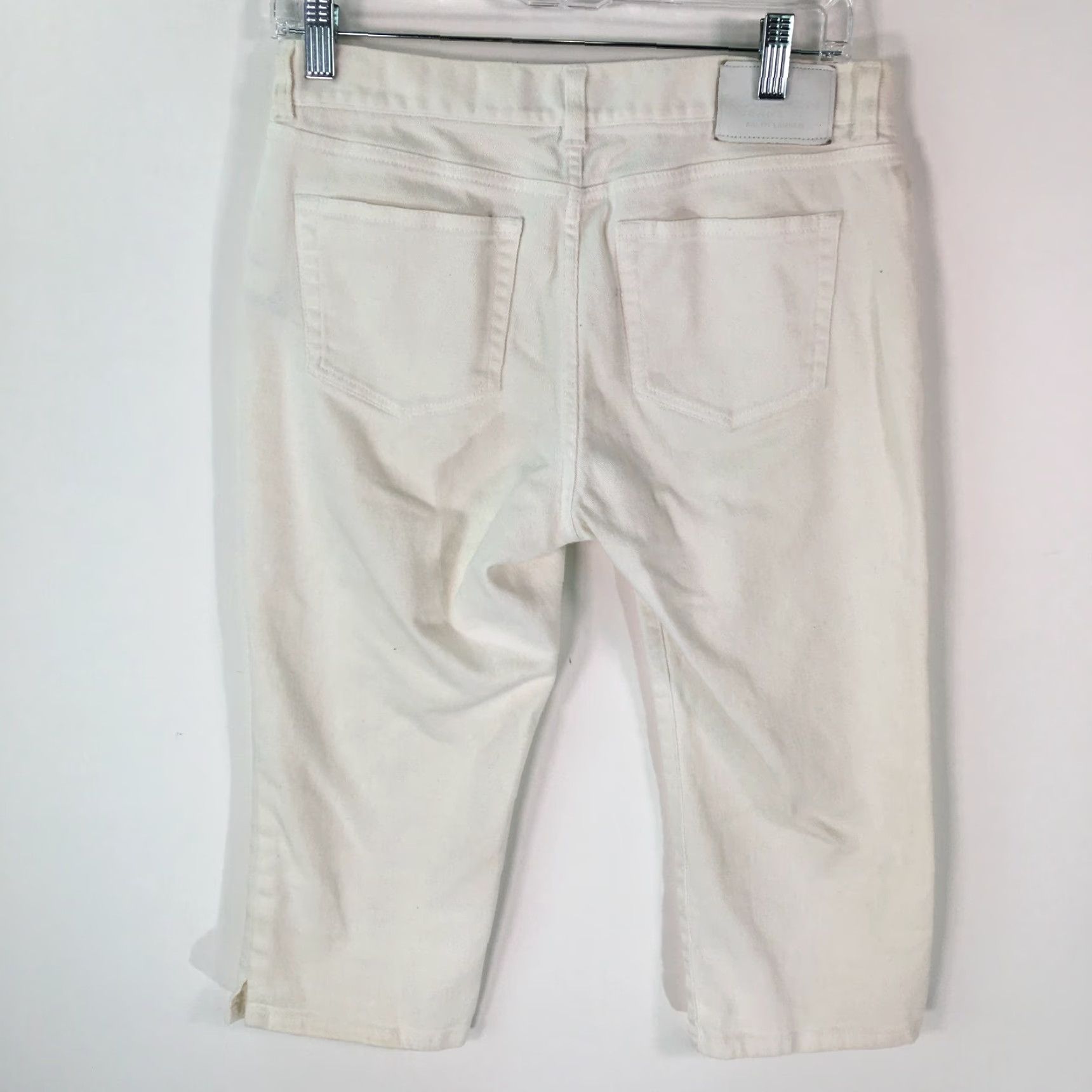 Ralph Lauren Ralph Lauren Womens Jeans Capri White Size 4 Petite 30" W 18" L Classic Capris Size 27" / US 4 / IT 40 - 2 Thumbnail