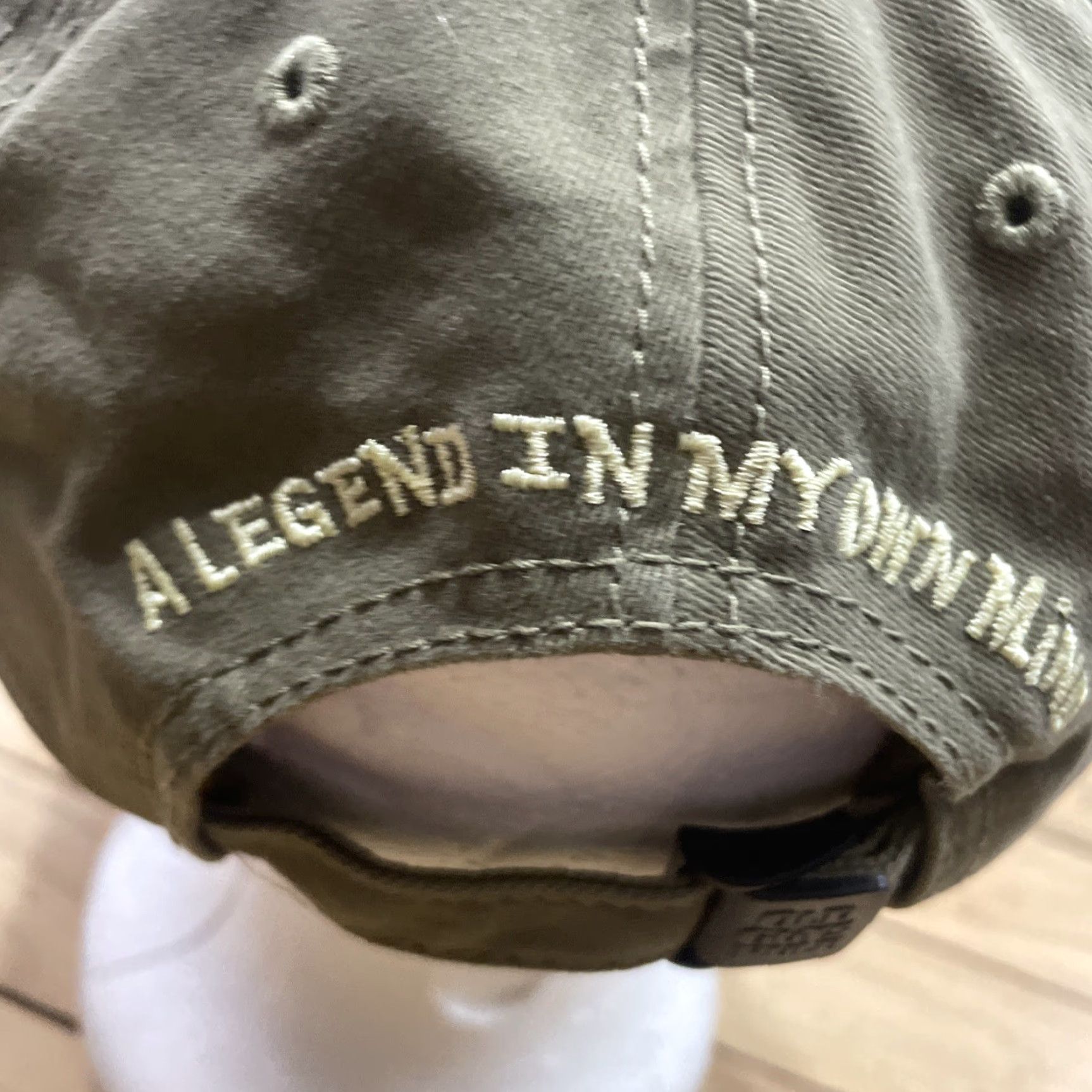 Vintage Old Guys Rule Living Legend Strapback Baseball Cap Green One Size Embroidered Mens Adjustable Casual Outdoor Canvas Cotton Cap EUC Size ONE SIZE - 5 Thumbnail
