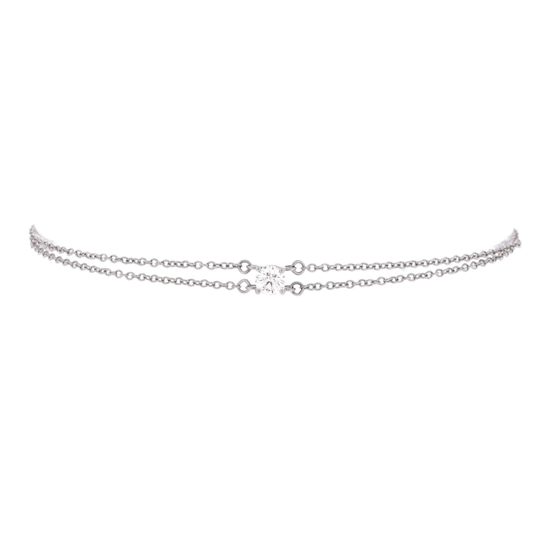Tiffany & Co. Solitaire Double Chain Bracelet Size ONE SIZE - 1 Thumbnail