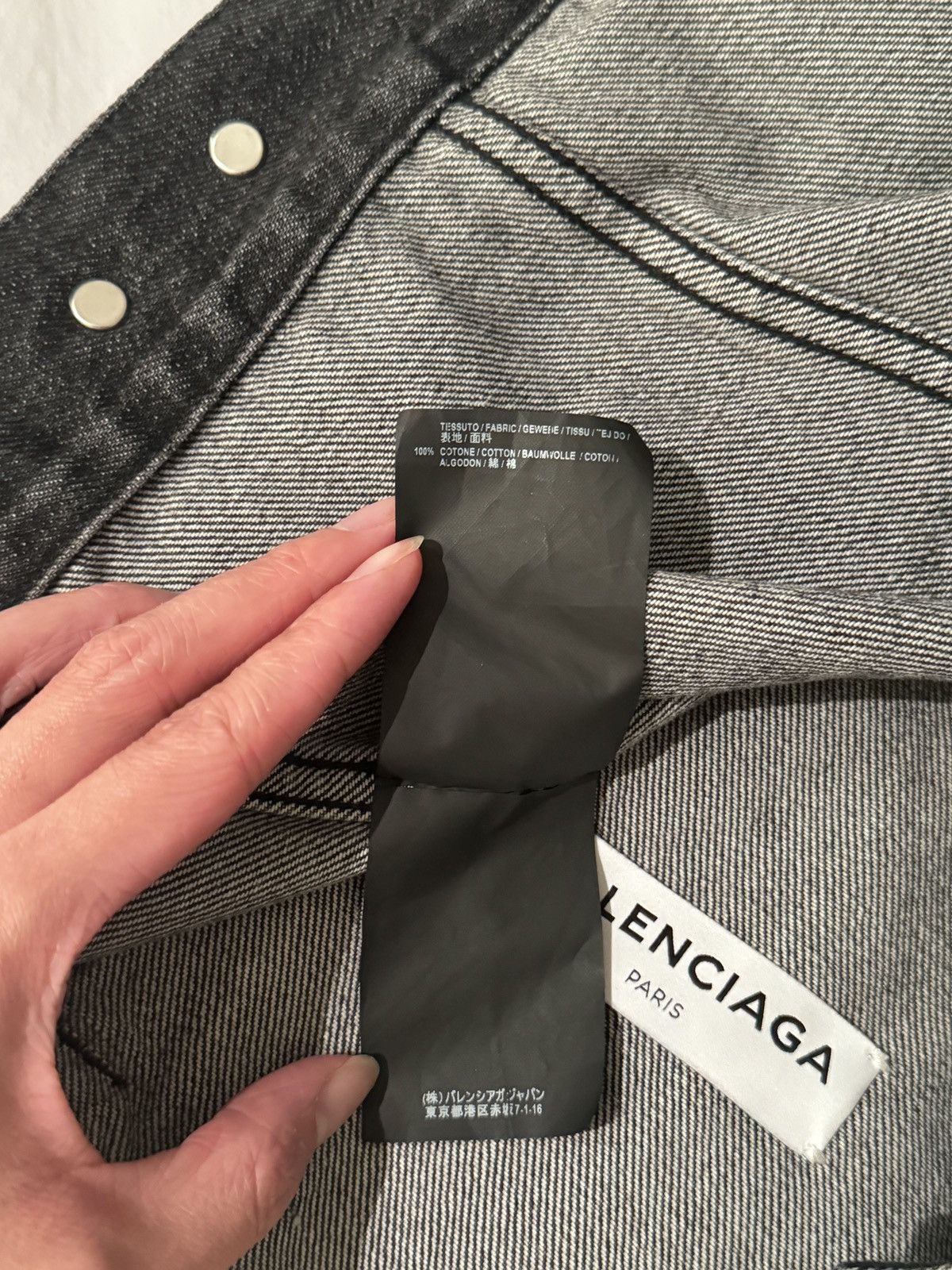 Balenciaga Balenciaga Oversized Embroidered Denim Jacket - FR36 Size XS / US 0-2 / IT 36-38 - 10 Thumbnail