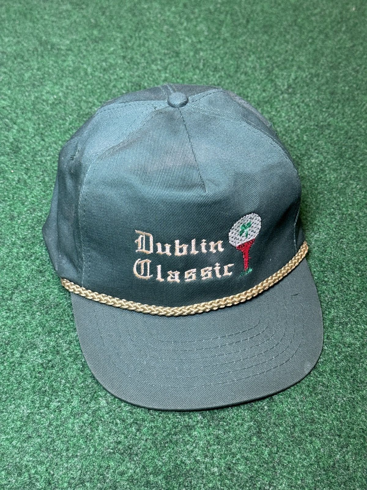 Vintage Vtg 90s Dublin Classic Golf Football Notre Dame Irish Hat Size ONE SIZE - 1 Thumbnail