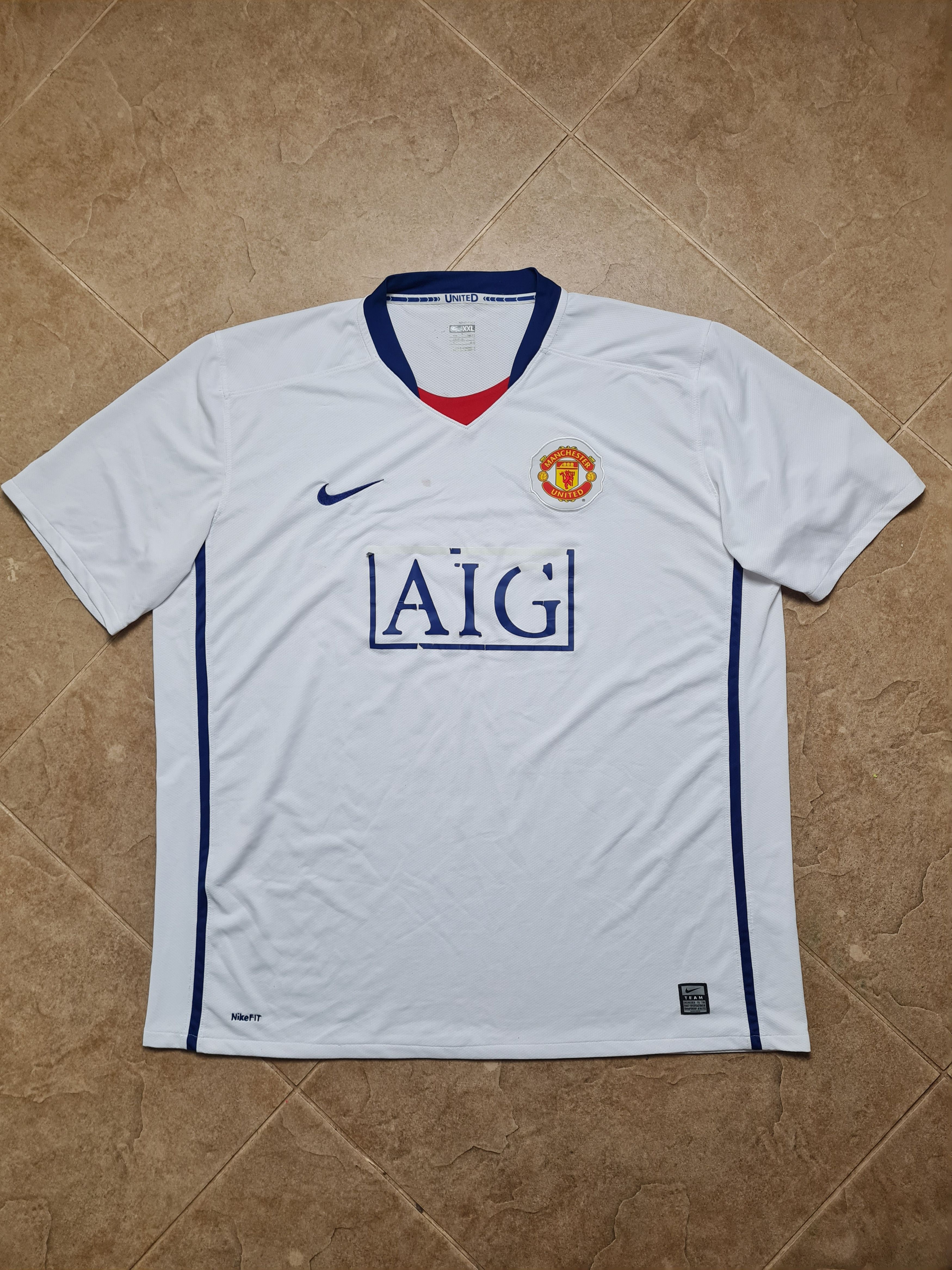 Nike Nike Manchester United Away 2008/09 Soccer Jersey Football Size US XXL / EU 58 / 5 - 4 Thumbnail