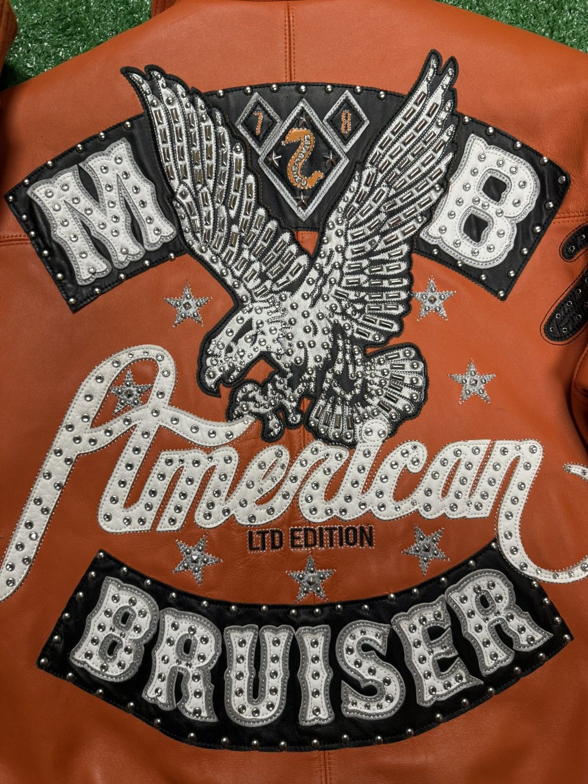 Pelle pelle leather bomber jacket sz small