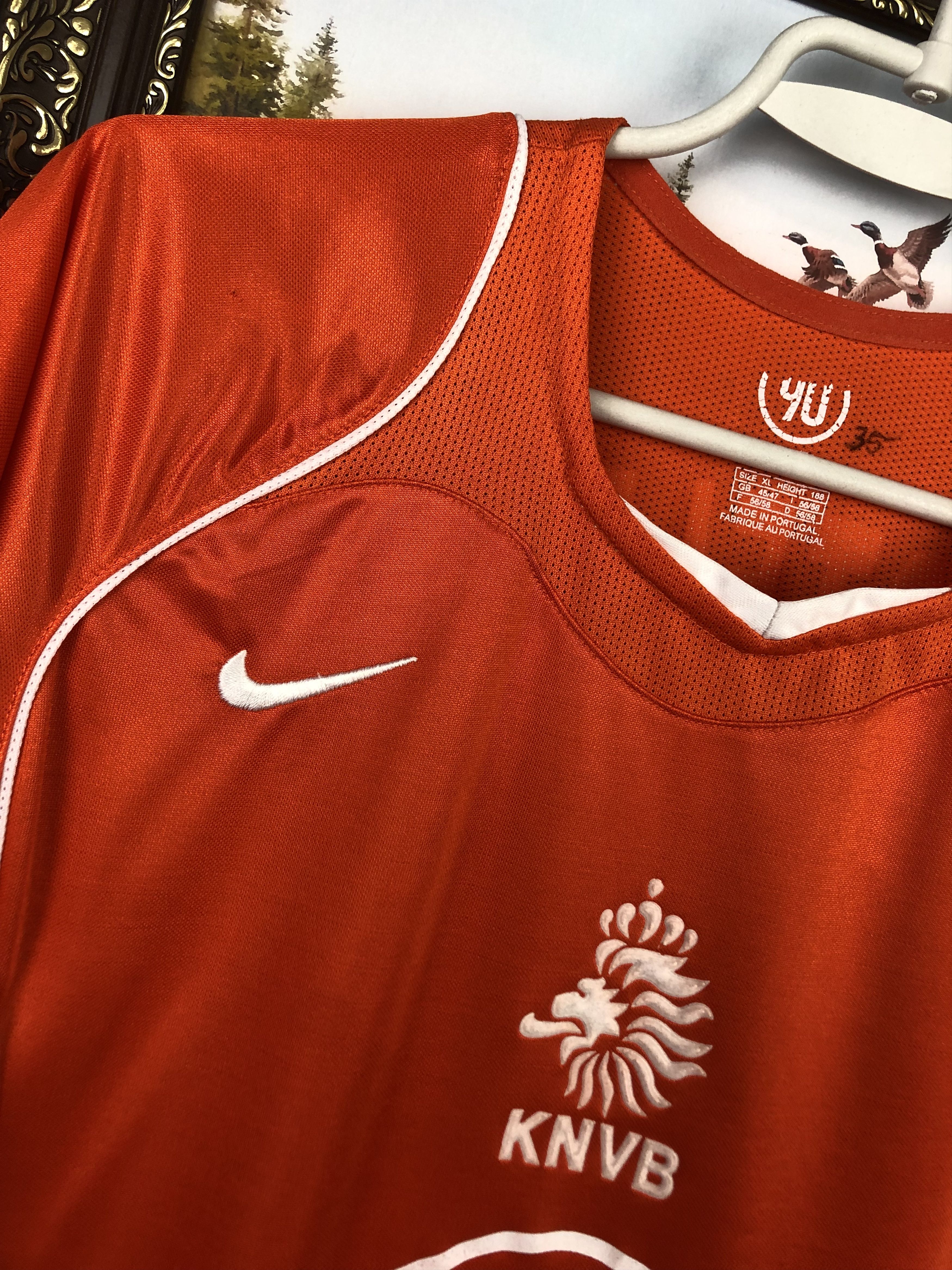 Nike Netherlands football shirt 2004 Soccer Nistelrooy Jersey Size US XL / EU 56 / 4 - 4 Thumbnail