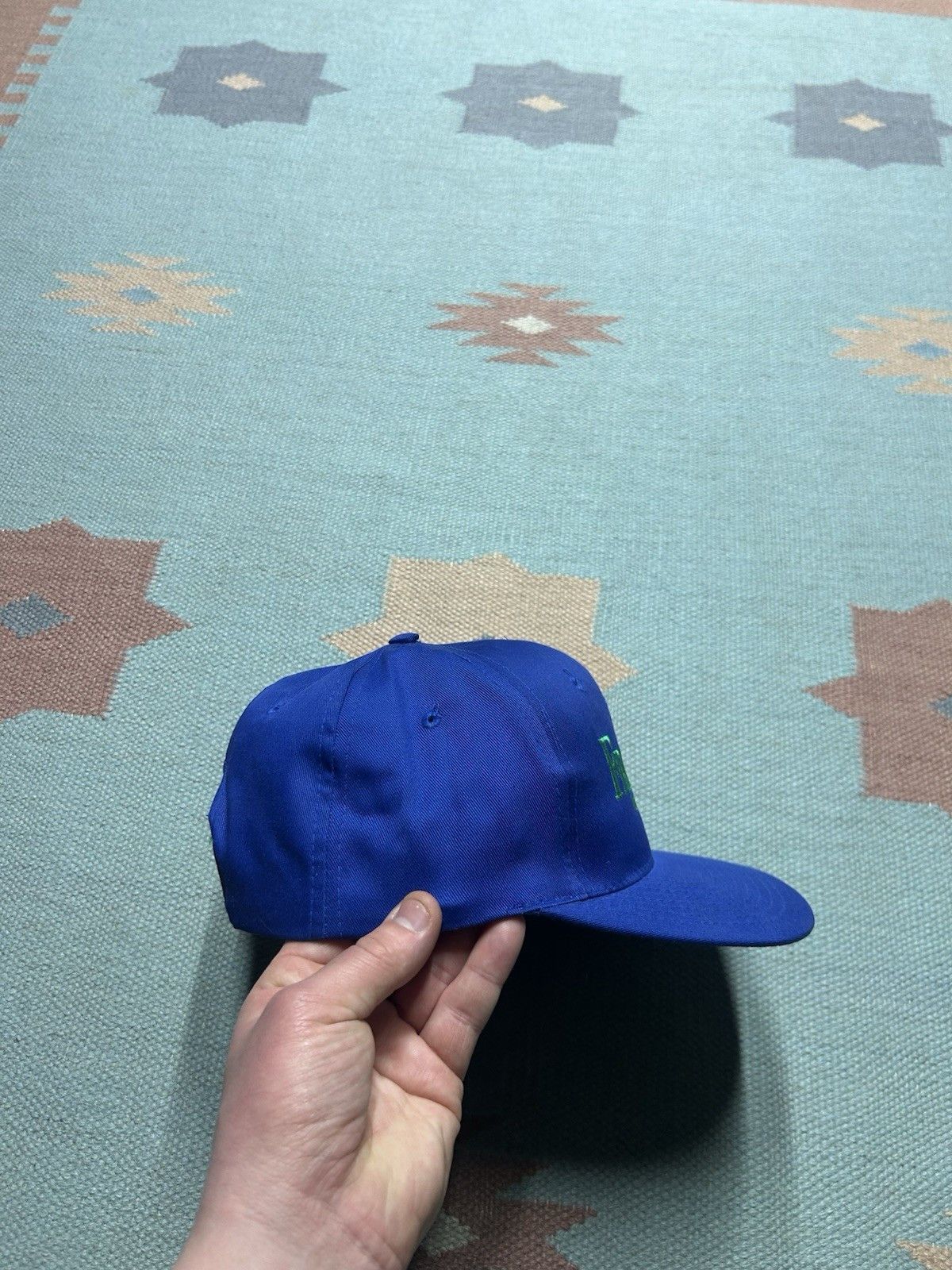 Vintage Vtg SnapBack hat frontier herbicide farm feed rainbow logo Size ONE SIZE - 8 Thumbnail