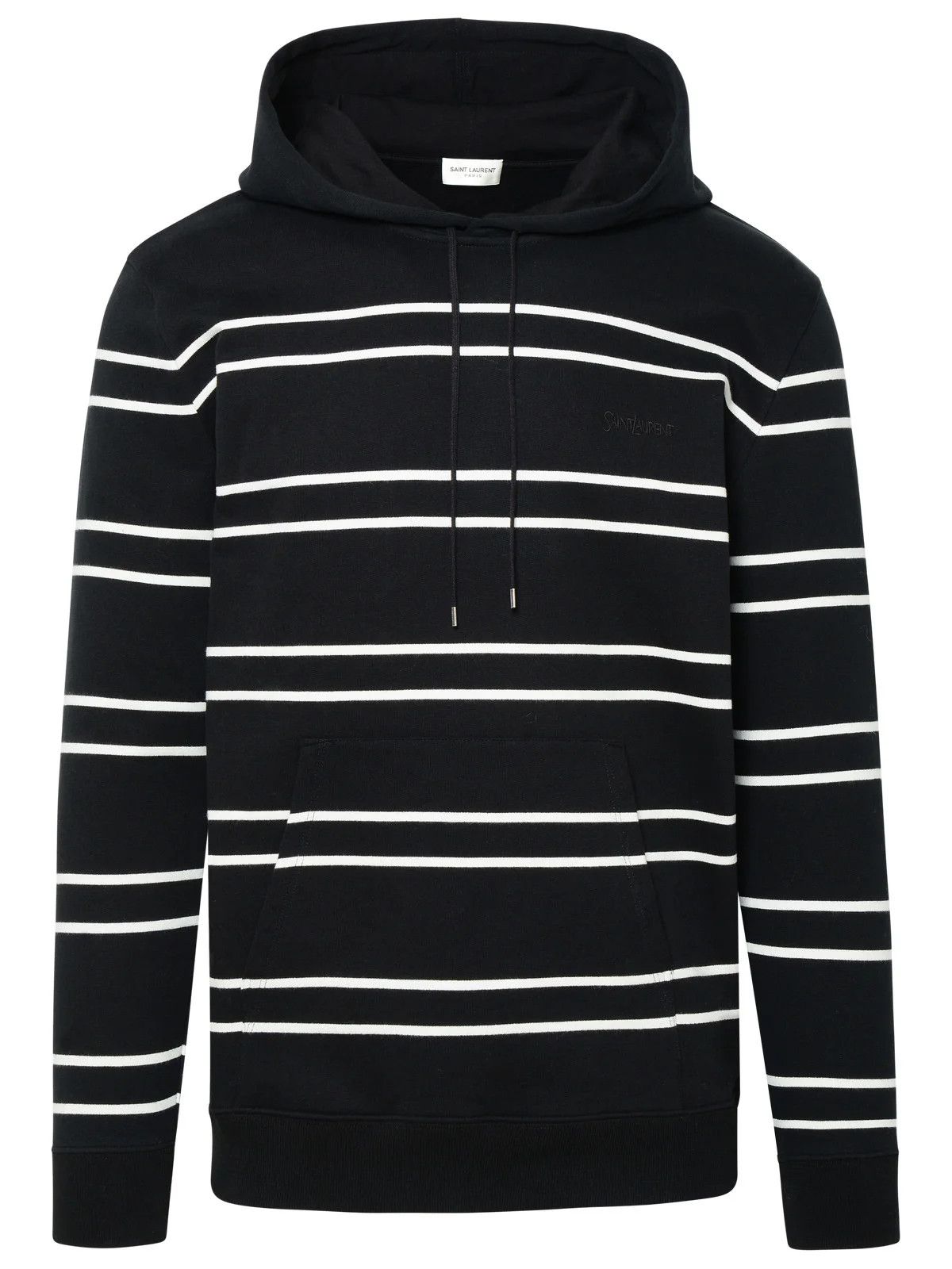 Saint Laurent Paris o1y0325 Hoodie in Black/White Size US S / EU 44-46 / 1 - 1 Thumbnail