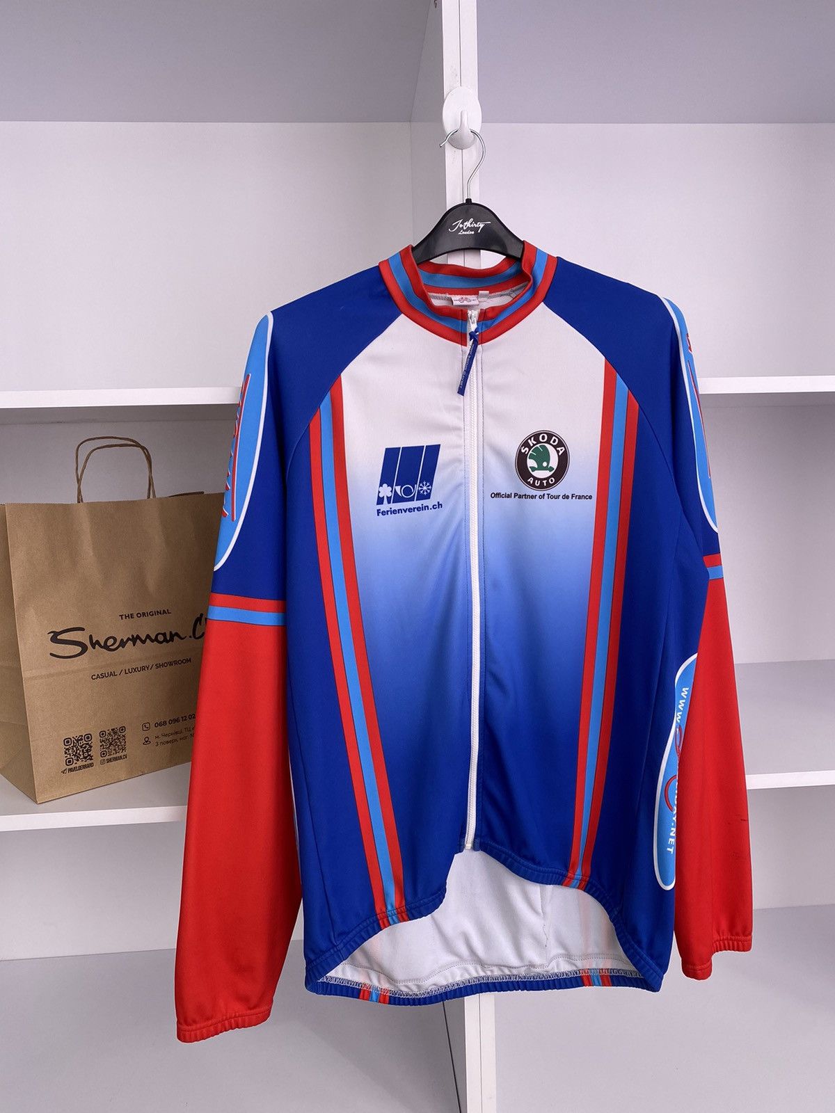 Vintage Vintage Skoda Cycling Jersey Size US XL / EU 56 / 4 - 5 Thumbnail