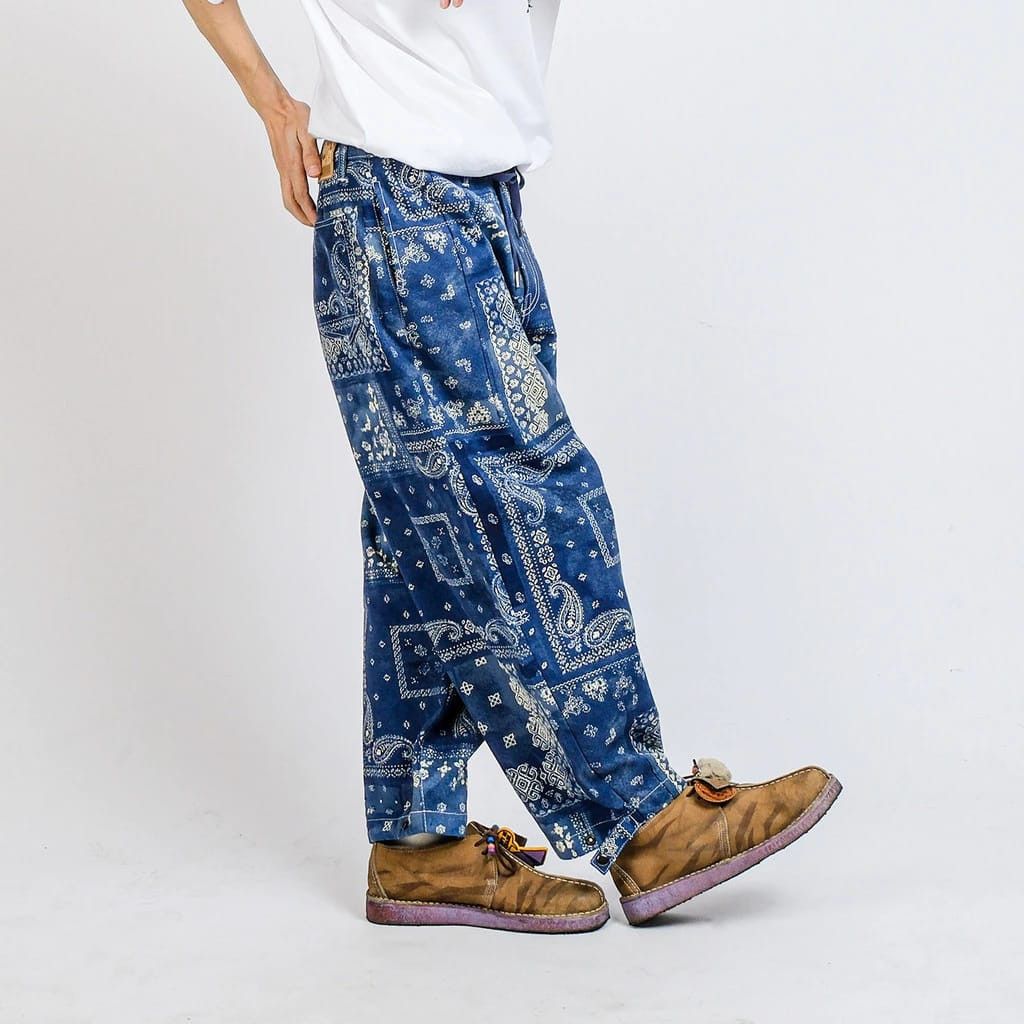 Designer × Japan Blue Bandana Rupture Sable Blue Size US 33 - 3 Thumbnail