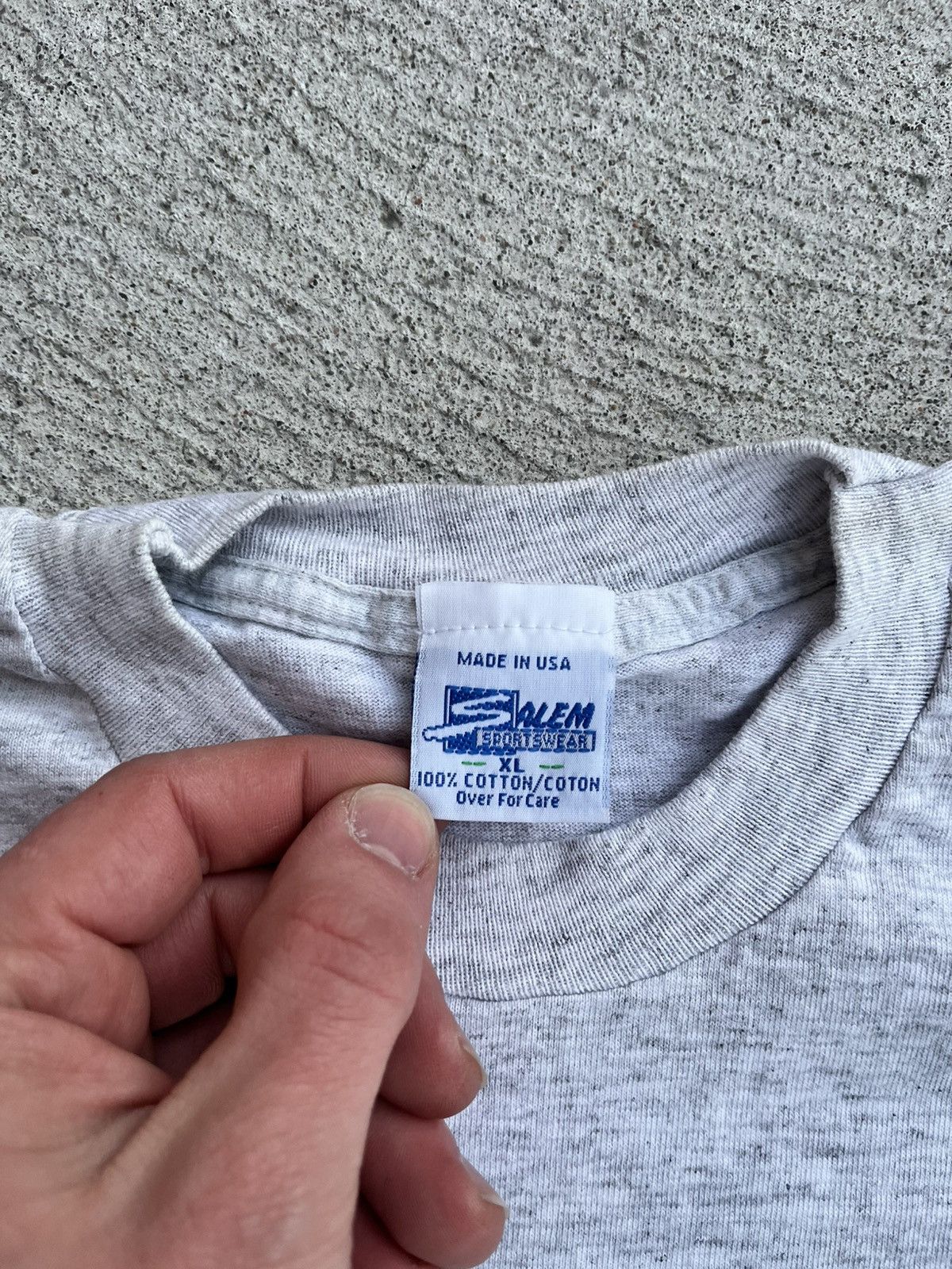 NBA × Salem Sportswear × Vintage Super Rare 90s Charlotte Hornets tee Size US XL / EU 56 / 4 - 5 Thumbnail