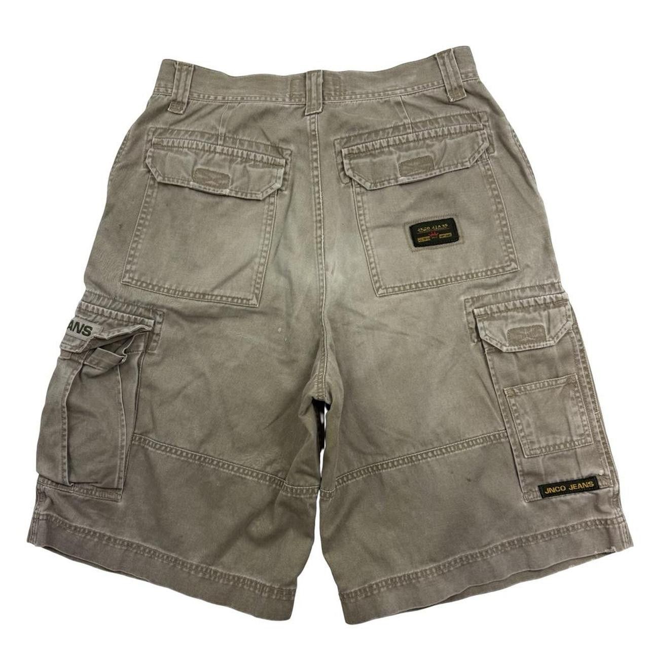 JNCO Vintage Jnco Embroidered Crown & Flame Cargo Shorts Waist 31 Size US 31 - 2 Thumbnail