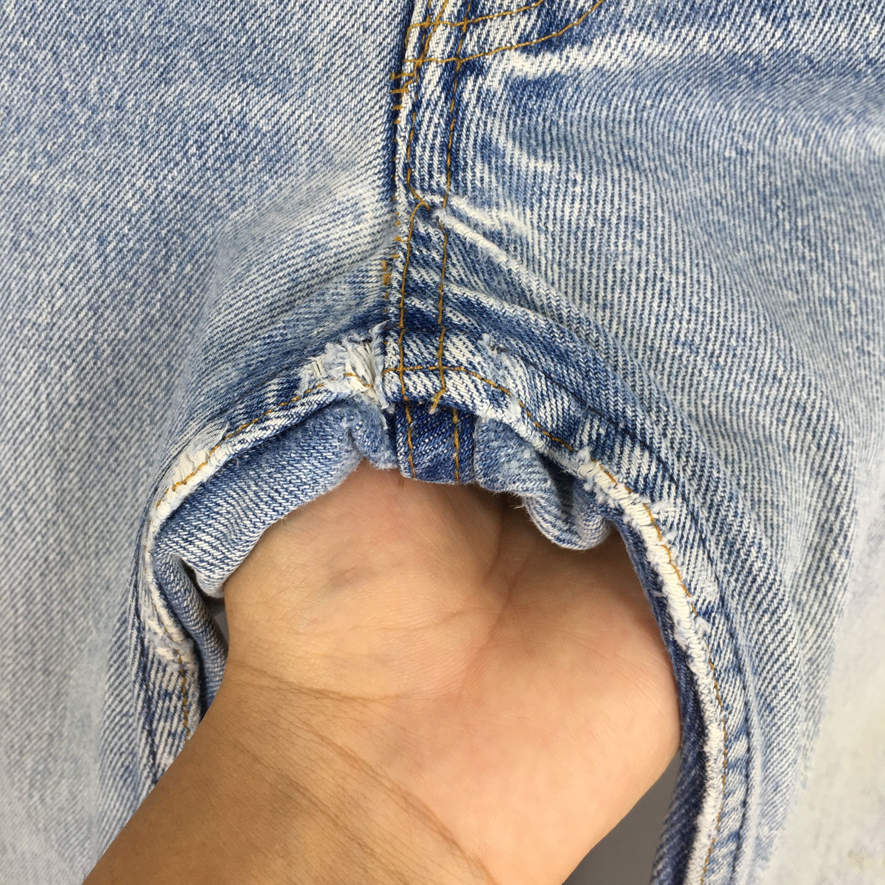Levi's Size 29x30 Vintage 90s Levi's 501 Faded Blue Jeans S1361 Size US 29 - 7 Thumbnail