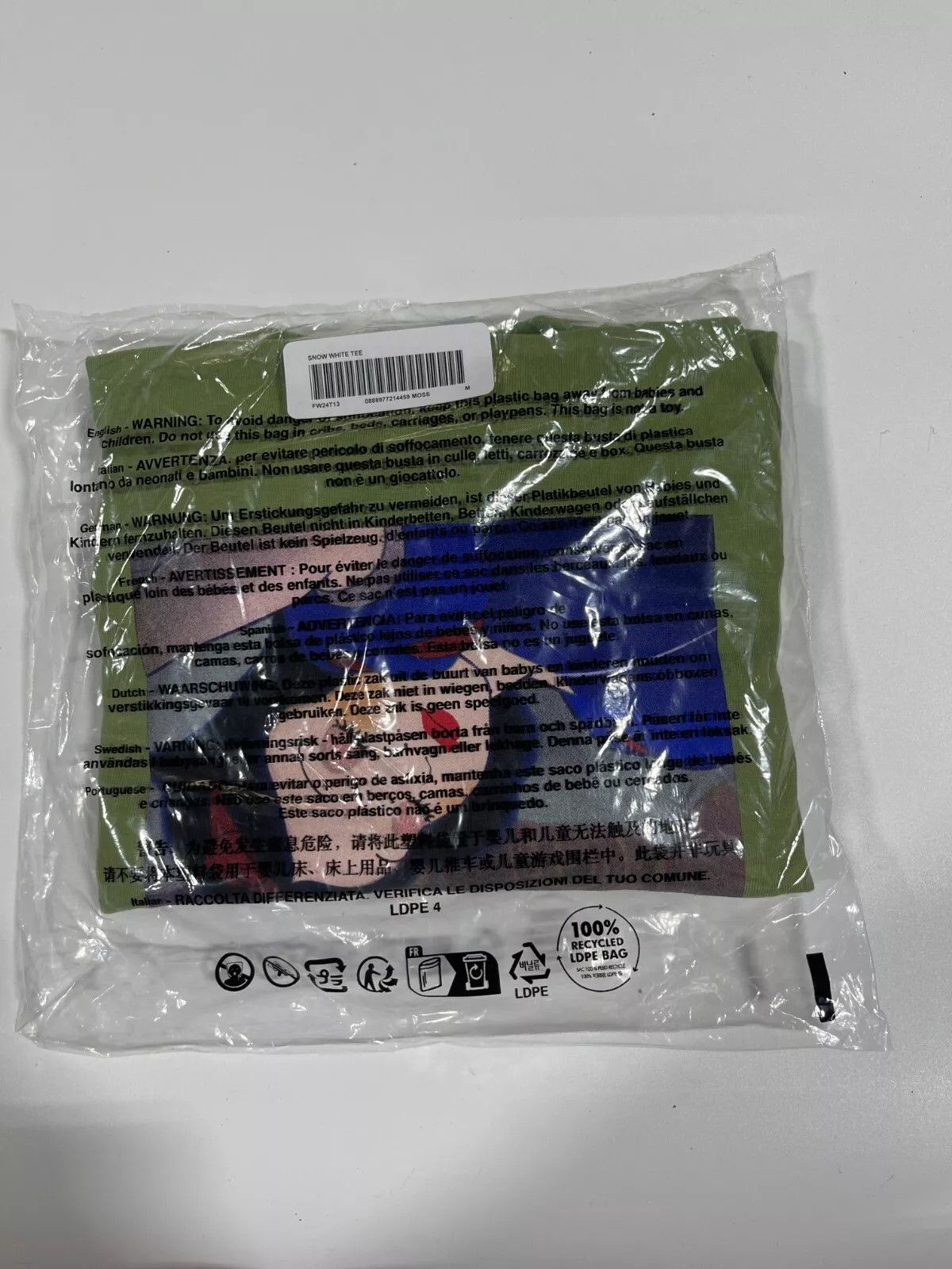 Supreme Supreme Snow White Tee Moss Size (M) Size US M / EU 48-50 / 2 - 3 Thumbnail
