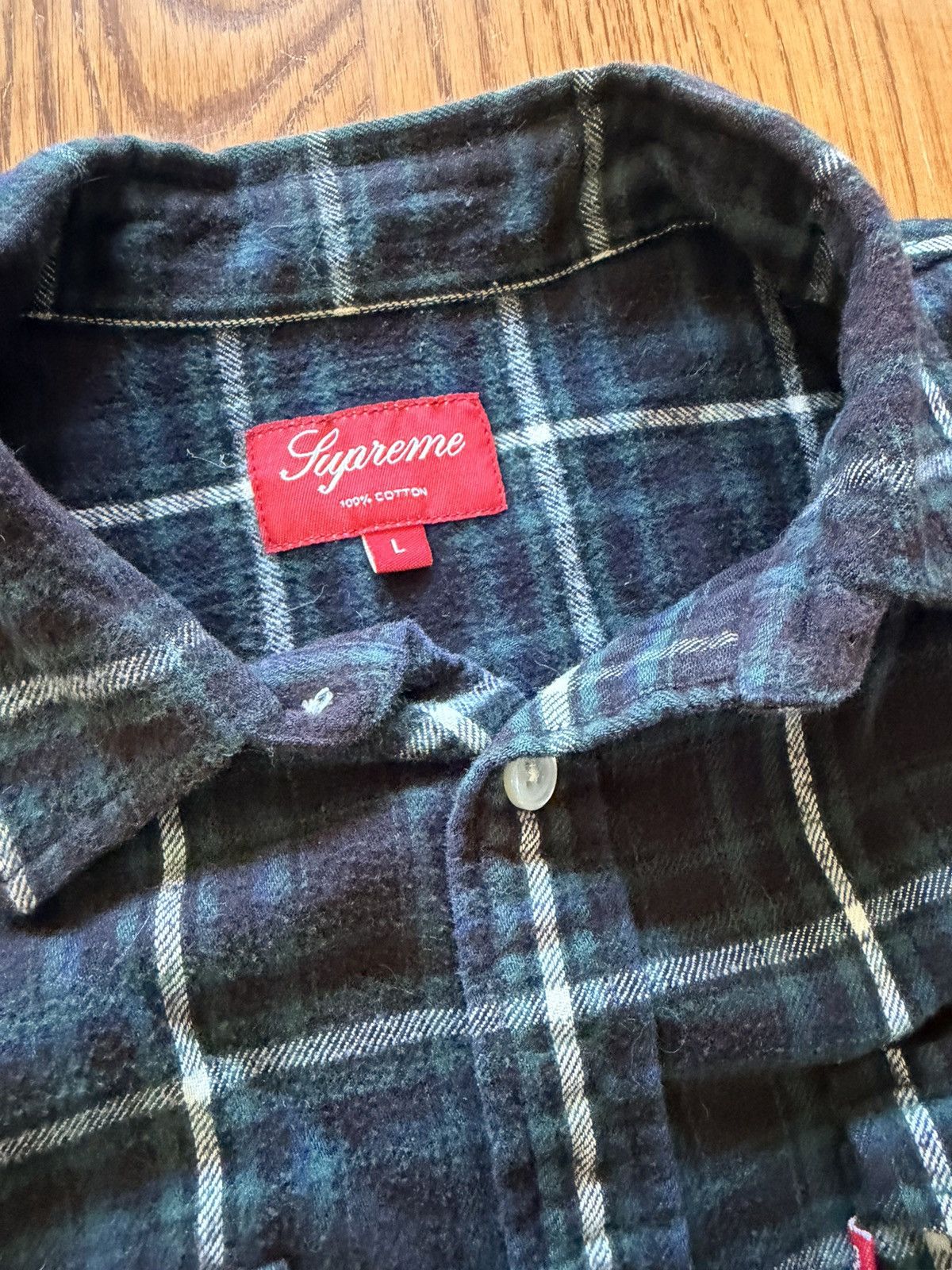 Supreme Supreme Tartan Flannel Size US L / EU 52-54 / 3 - 2 Thumbnail