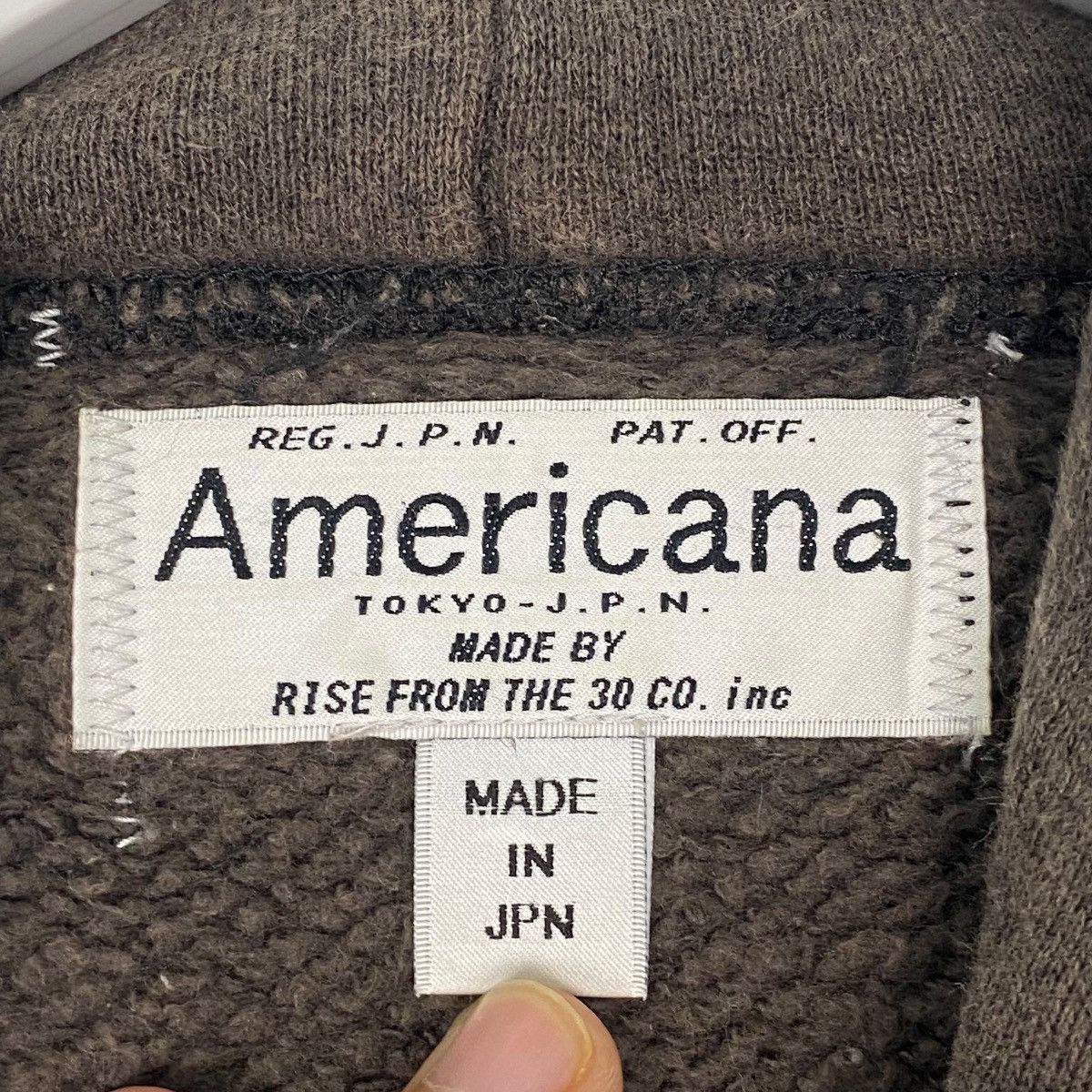 Vintage Vintage American Big Logo Hoodie Sweater Brown Size M Size US M / EU 48-50 / 2 - 6 Thumbnail