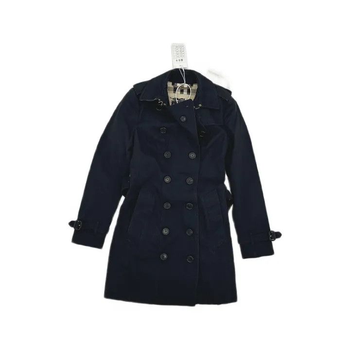 Burberry Burberry Casual Solid Double-Breasted Trench Coat Size US S / EU 44-46 / 1 - 1 Thumbnail