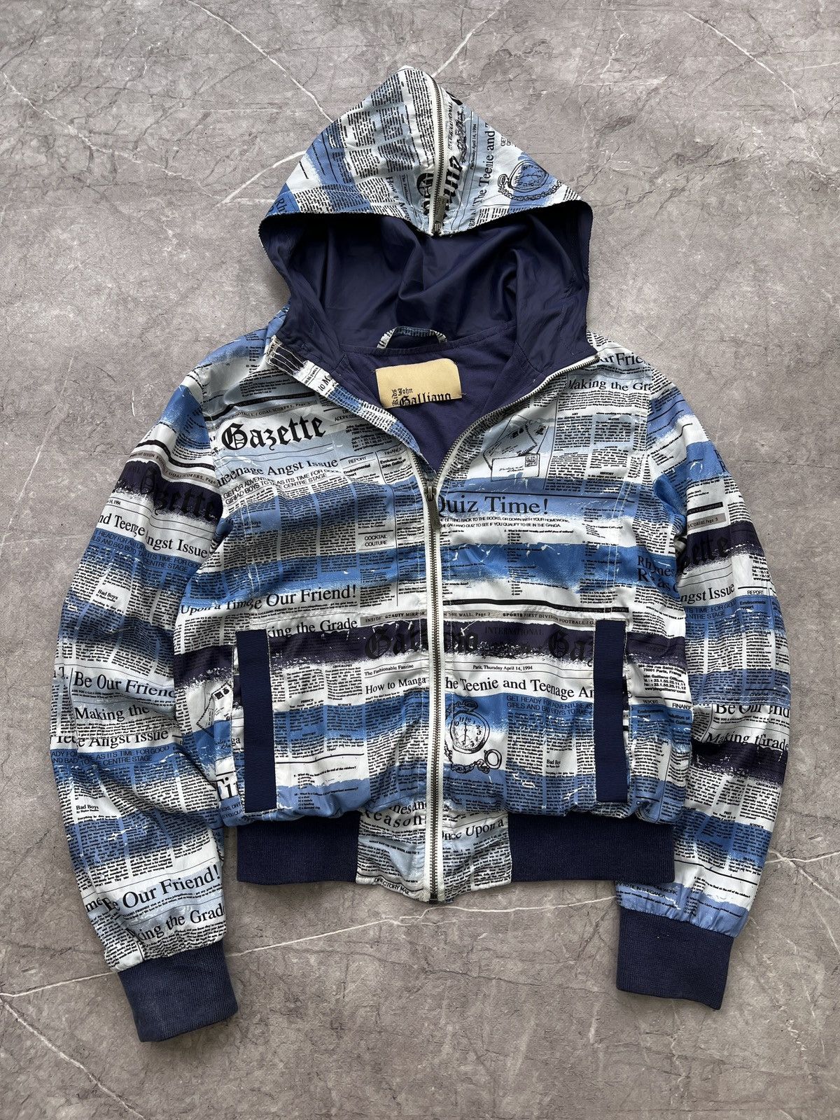 Designer × John Galliano VINTAGE RARE 90s gazette John Galliano nylon jacket Woman L Size L / US 10 / IT 46 - 1 Thumbnail