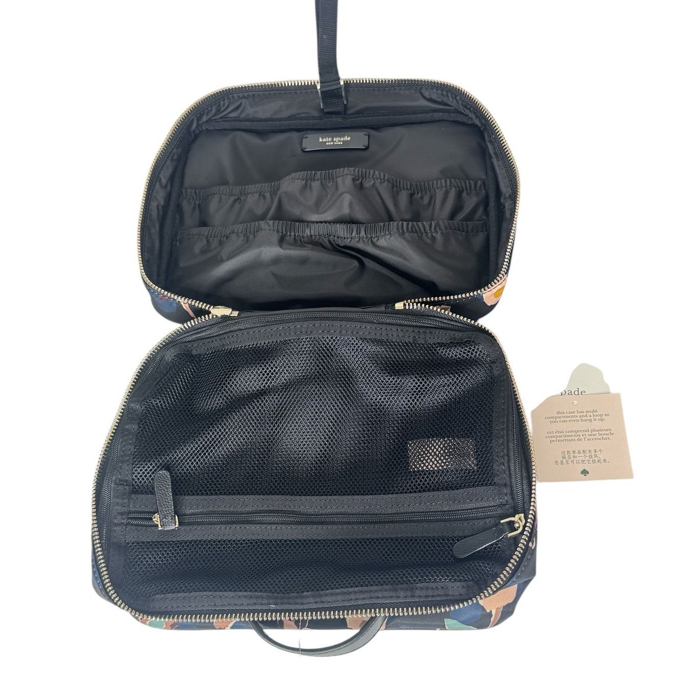 Kate Spade KATE SPADE PAPER ROSE TRAVEL COSMETIC CASE / TRAVEL BAG Size ONE SIZE - 7 Thumbnail