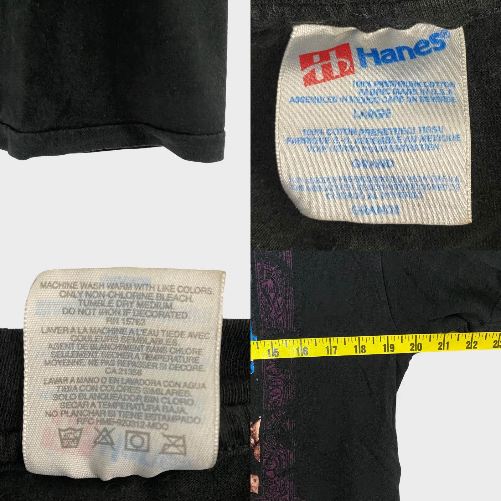 Vintage VINTAGE Jimmy Page Robert Plant No Quarter World Tour T Shirt Mens Large L Black 1995 90s Music Rock Tour Mens Tshirt Vintage Double-Sided Size US L / EU 52-54 / 3 - 8 Thumbnail