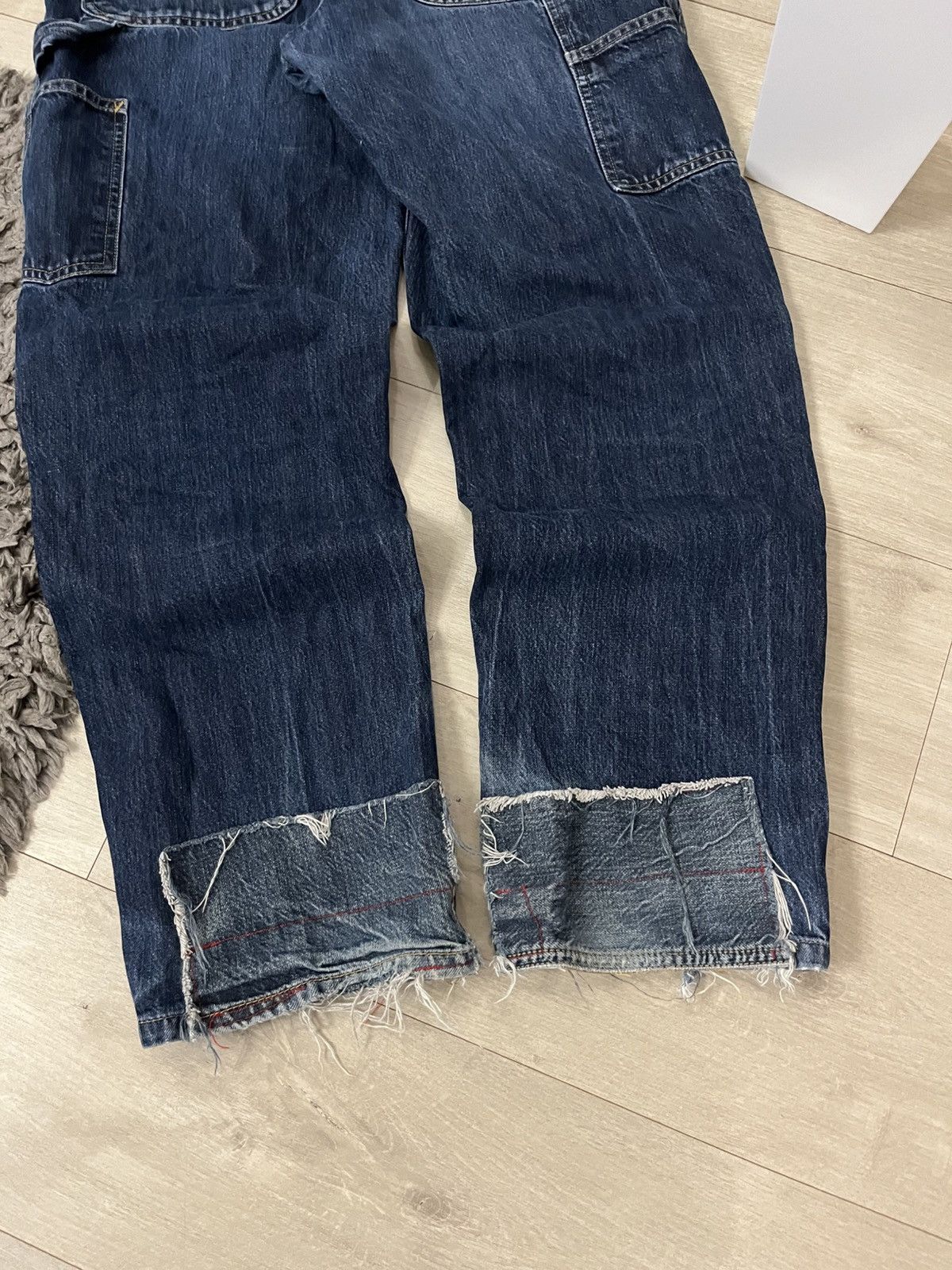 Carhartt 🔥90's Carhartt Double Knee Faded Y2k Carpenters Work Jeans Size US 32 / EU 48 - 6 Thumbnail