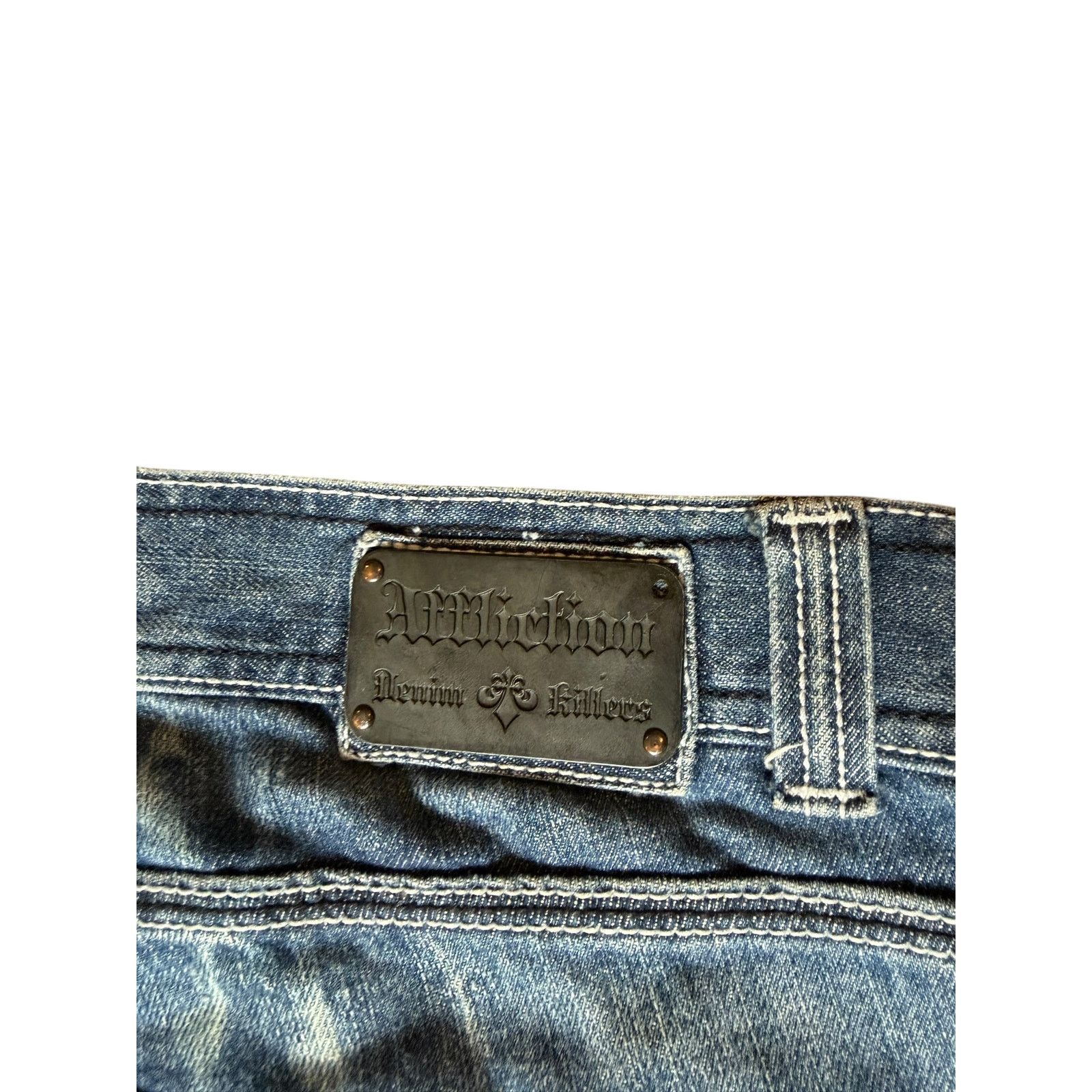 Affliction × Vintage Vintage Y2k Affliction Distressed Grunge Goth Jeans 36x34 Size US 36 / EU 52 - 8 Thumbnail