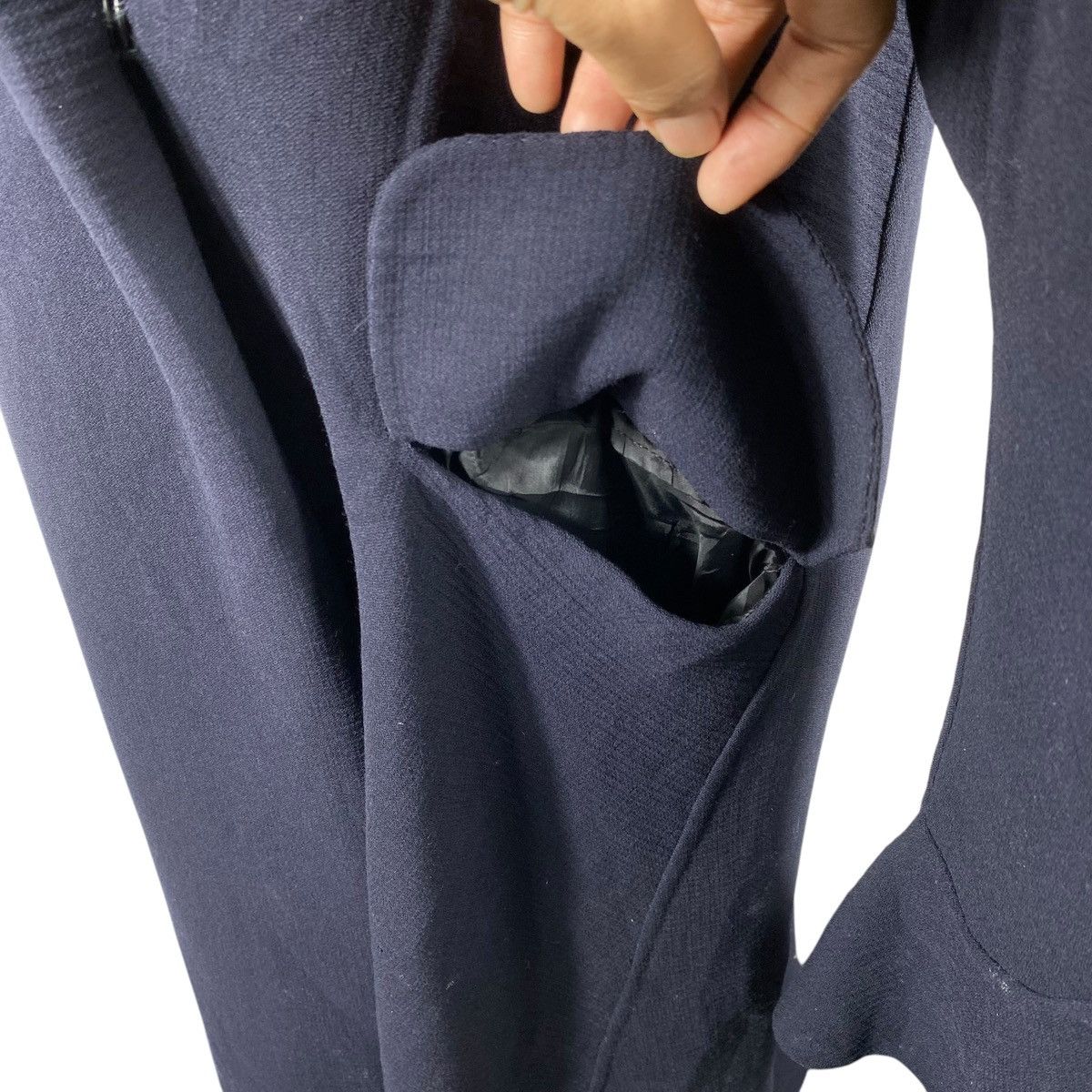 Yohji Yamamoto Vintage Yohji Yamamoto Signature Wide Collar Coat Jacket Size S / US 4 / IT 40 - 6 Thumbnail