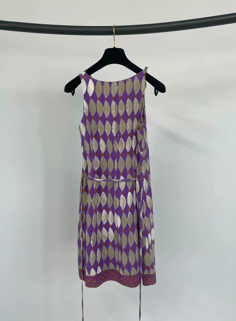 Loro Piana LORO PIANA Silk printed dress Size XS / US 0-2 / IT 36-38 - 5 Thumbnail