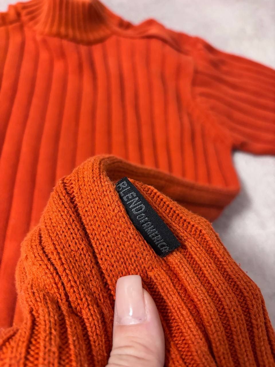 Vintage Vintage Diesel style orange distressed sweatshirt Size US M / EU 48-50 / 2 - 8 Thumbnail