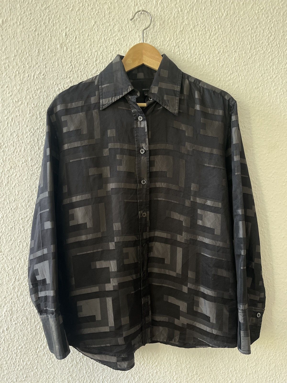 Gucci Gucci Ss1998 tom ford black silk shirt Xs s42 Size M / US 6-8 / IT 42-44 - 1 Thumbnail
