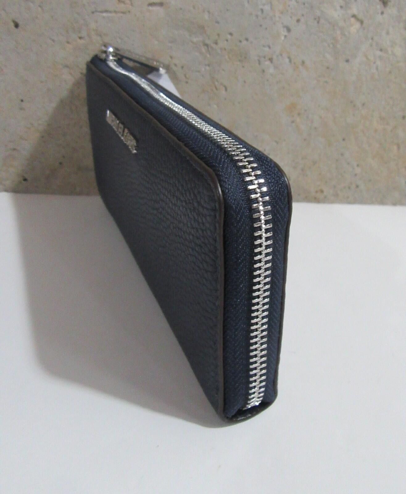 Michael Kors Michael Kors Bedford Zip Leather Wallet Navy / Silver Size ONE SIZE - 7 Thumbnail