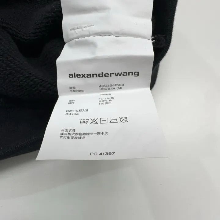 Alexander Wang Alexander Wang Black Oversized Letter Print Sweatshirt - Size M / US 6-8 / IT 42-44 - 5 Thumbnail