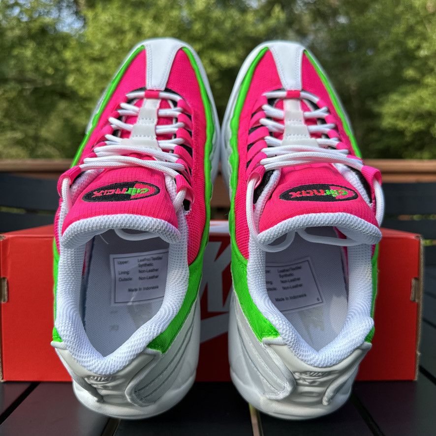 Nike Nike Air Max 95 Custom Watermelon - Pink/Green/White Size 10 Size US 10 / EU 43 - 10 Thumbnail