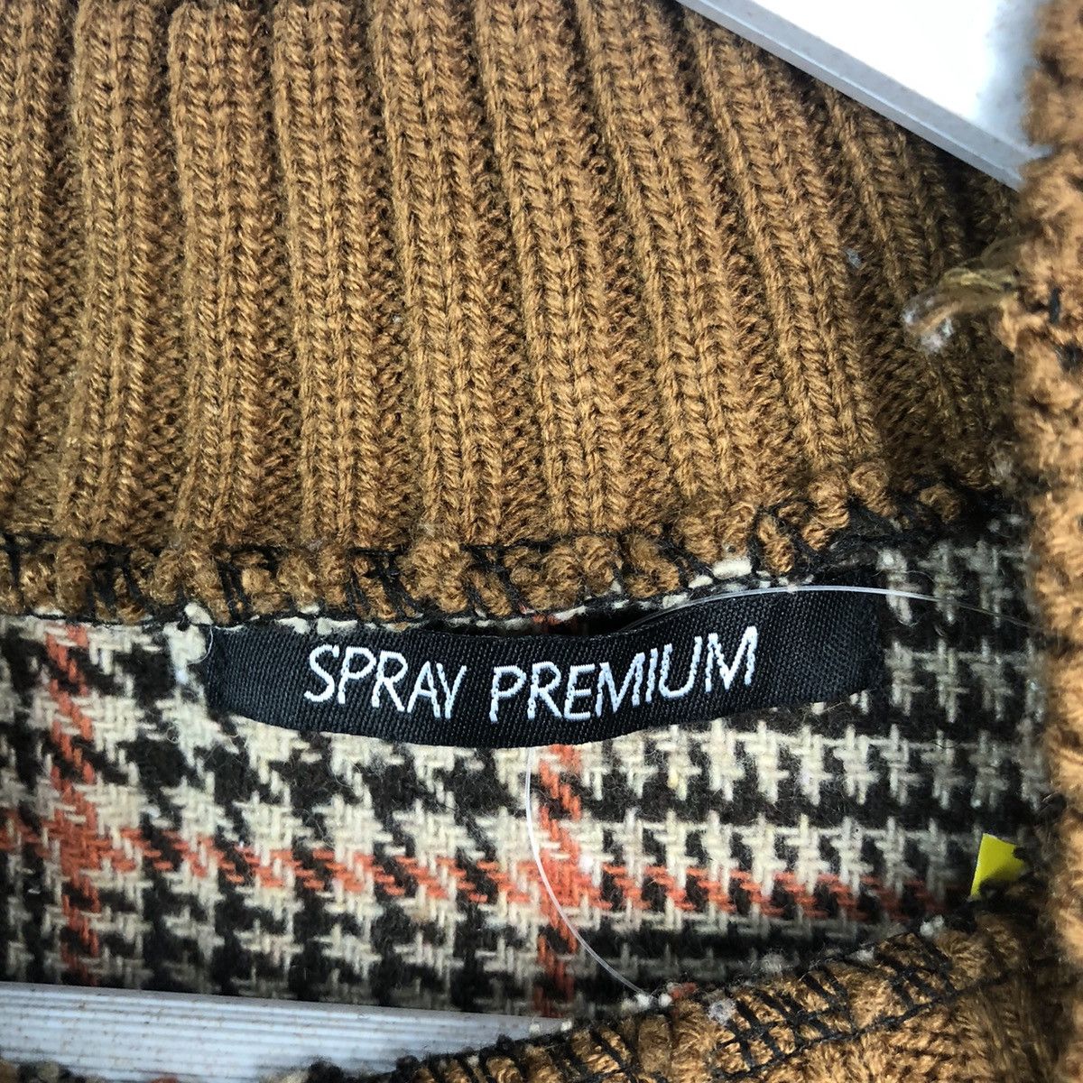 Homespun Knitwear × Japanese Brand Spray Premieum Brown Checkred Knitwear #A902 Size S / US 4 / IT 40 - 9 Thumbnail