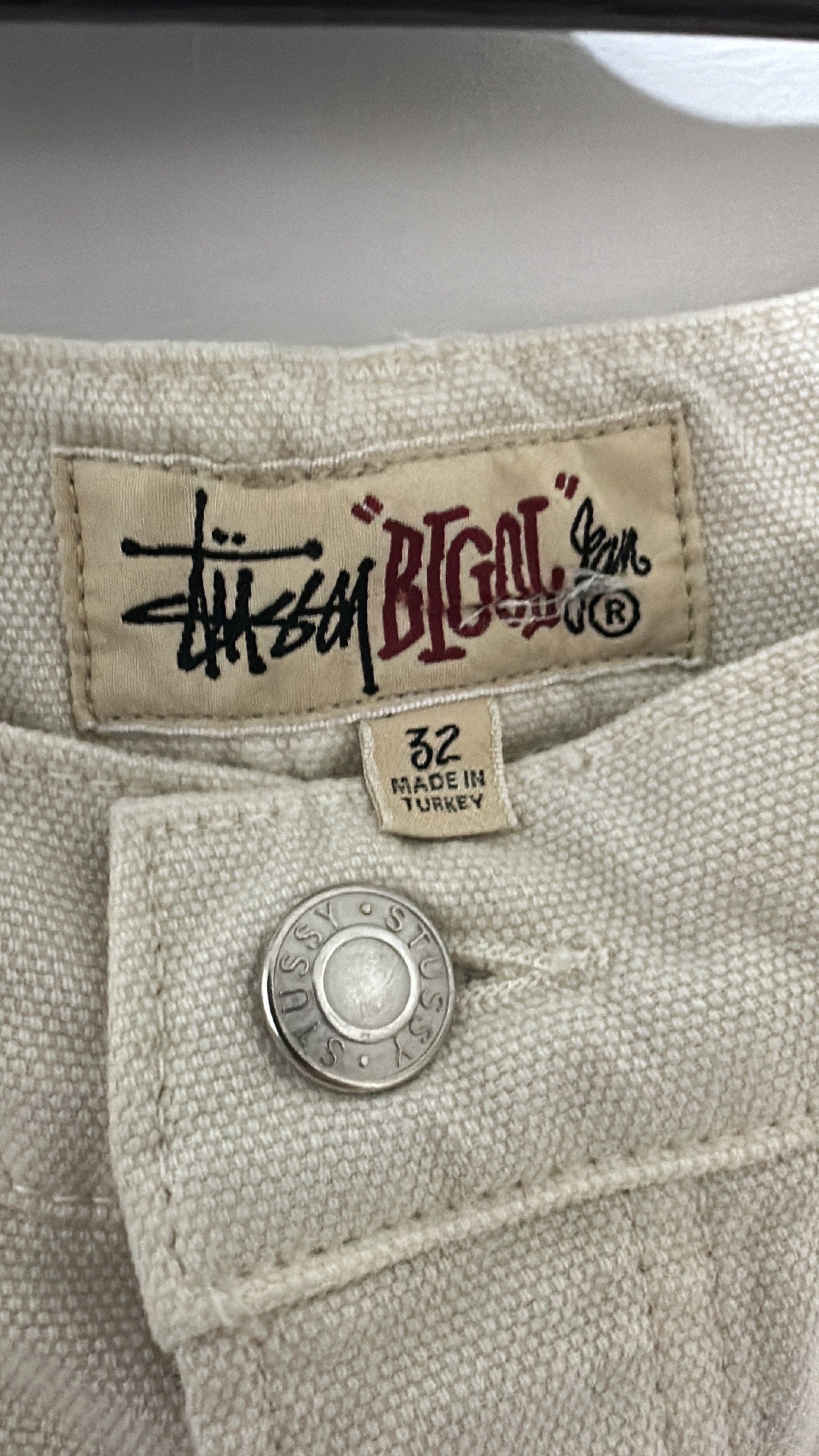 Stussy × Vintage Stüssy Big Ol Jean White Size 32 Size US 32 / EU 48 - 5 Thumbnail