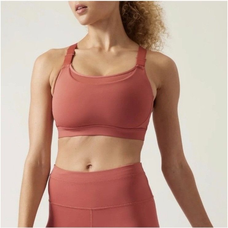 Athleta Athleta Ultimate Adjustable Sports Bra Muted Red Sz M Size M / US 6-8 / IT 42-44 - 3 Thumbnail