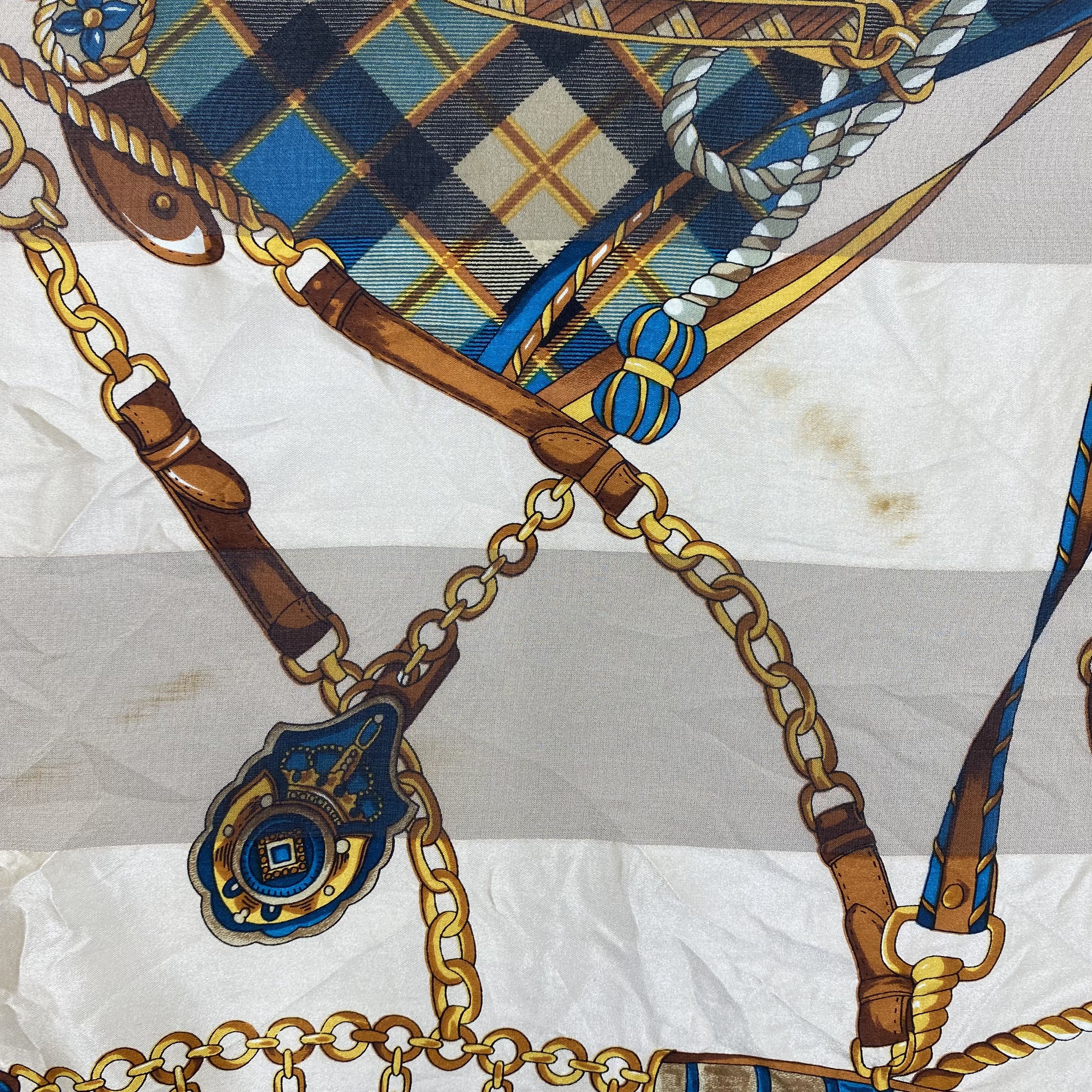 Japanese Brand Vintage Pierre Balmain SILK Scarf Twill Stole Wraps Scarves Size ONE SIZE - 5 Thumbnail