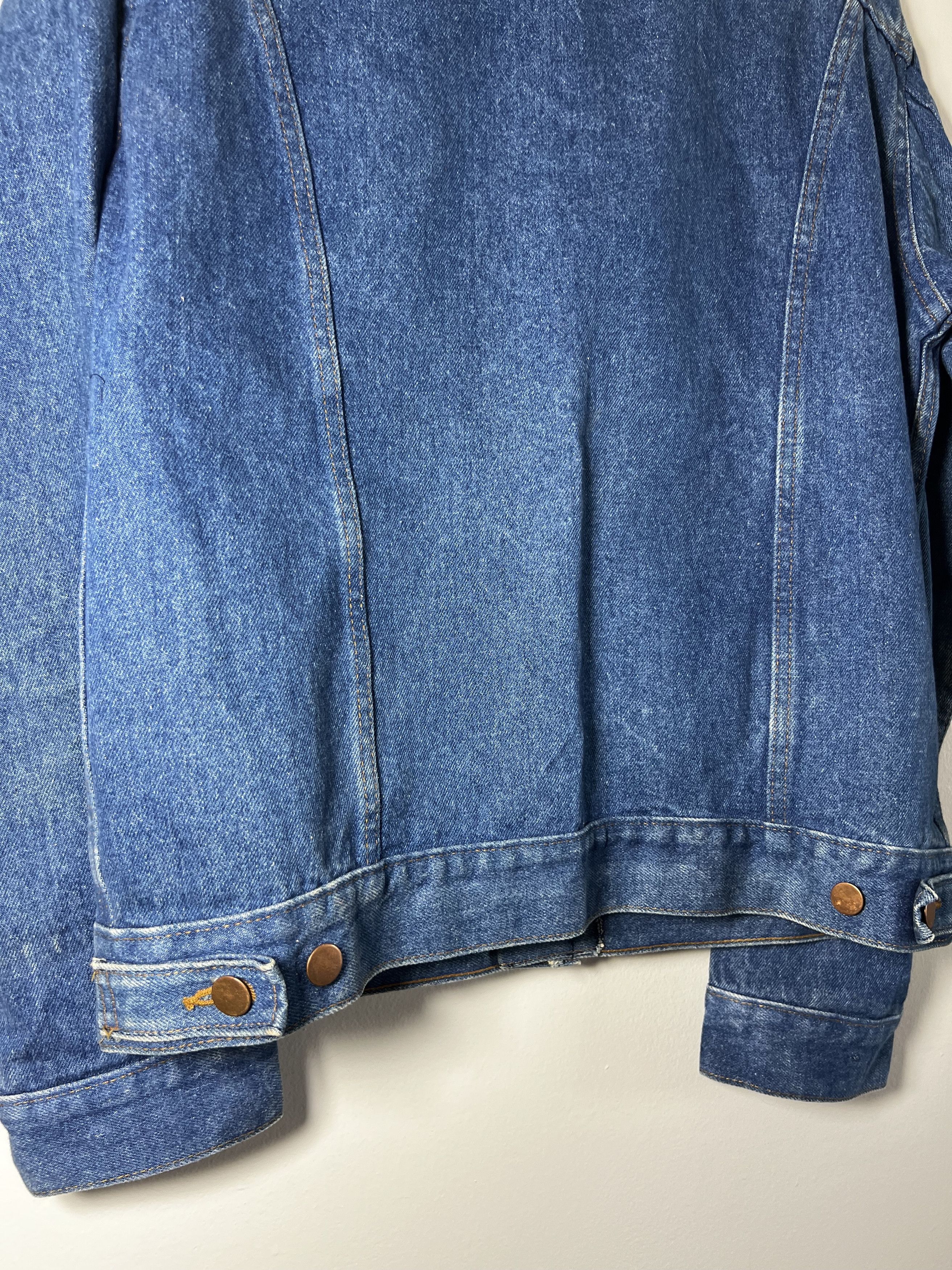 Vintage Vintage 1980's-1990's 4 Pocket Workwear Denim Jean Jacket Size US L / EU 52-54 / 3 - 8 Thumbnail
