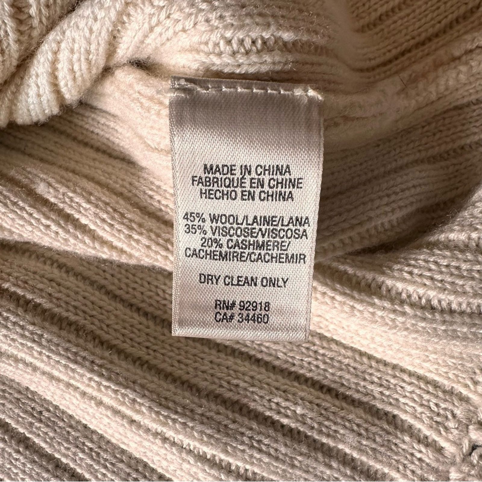 Juicy Couture Juicy Couture Wool Cashmere Blend Cardigan – Cream – Size M Size M / US 6-8 / IT 42-44 - 9 Thumbnail