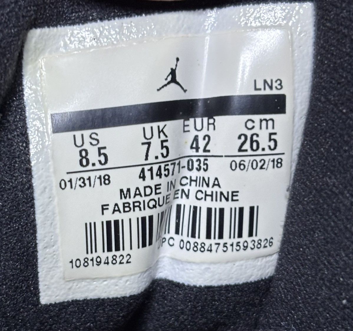 Jordan Brand Jordan 13 Retro Melo ‘Class of 2002’ 2018 Size 8.5 Size US 8.5 / EU 41-42 - 6 Thumbnail