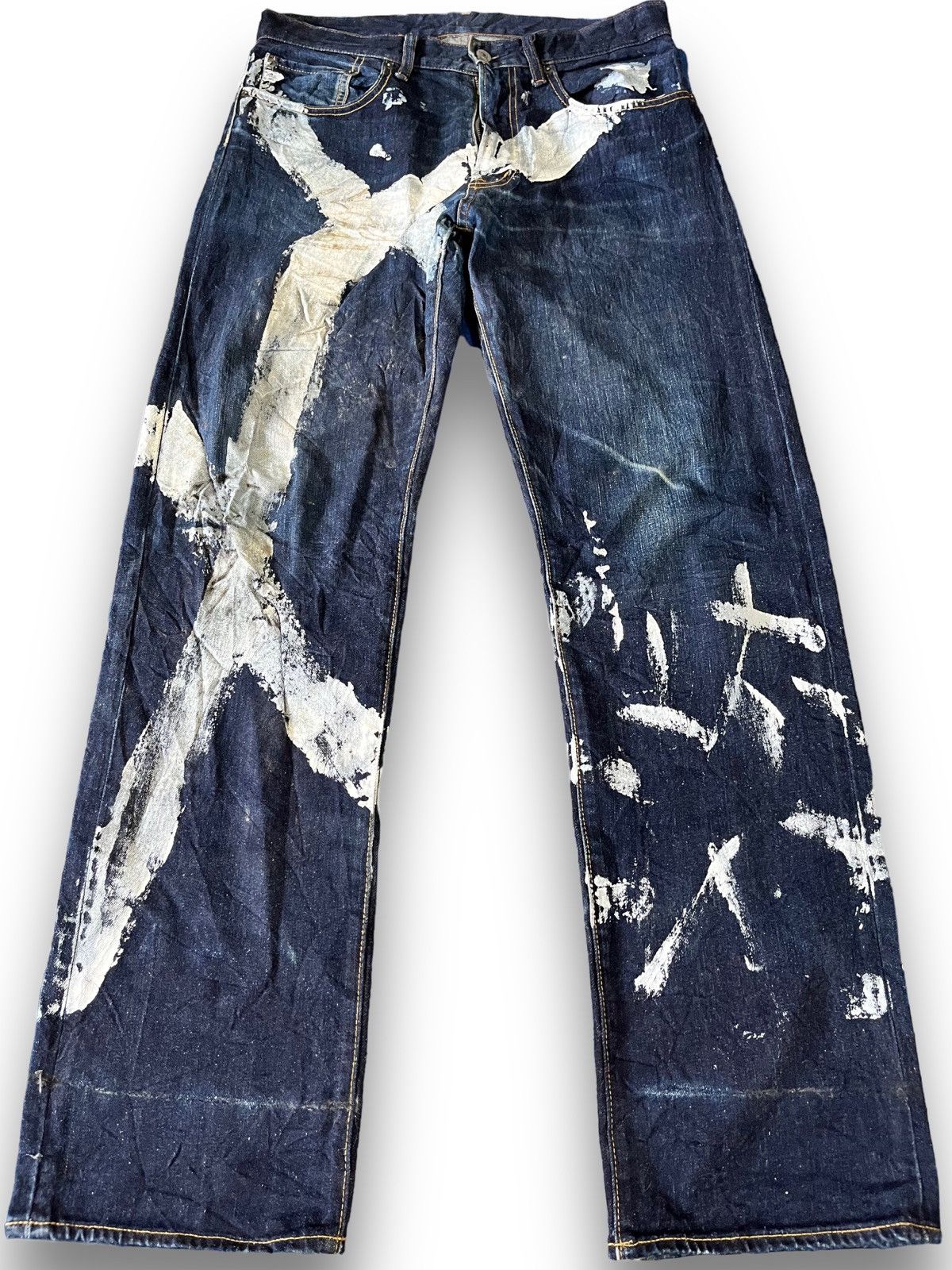 Vintage GU Splatter Denim