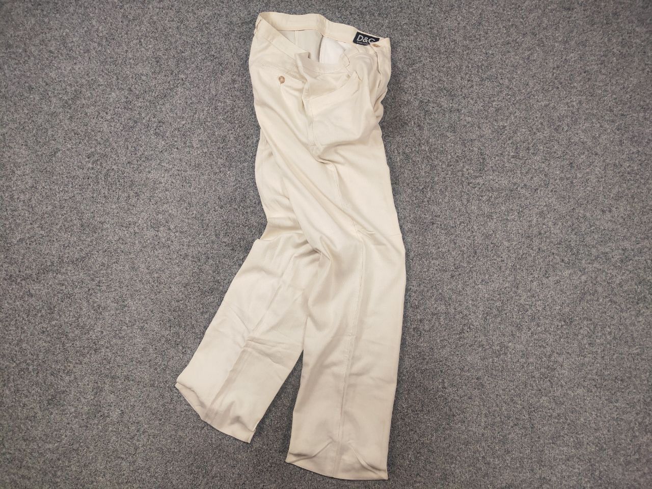 Dolce & Gabbana Vintage 90s Dolce & Gabbana Cotton herringbone Trouser Pants Size US 34 / EU 50 - 4 Thumbnail