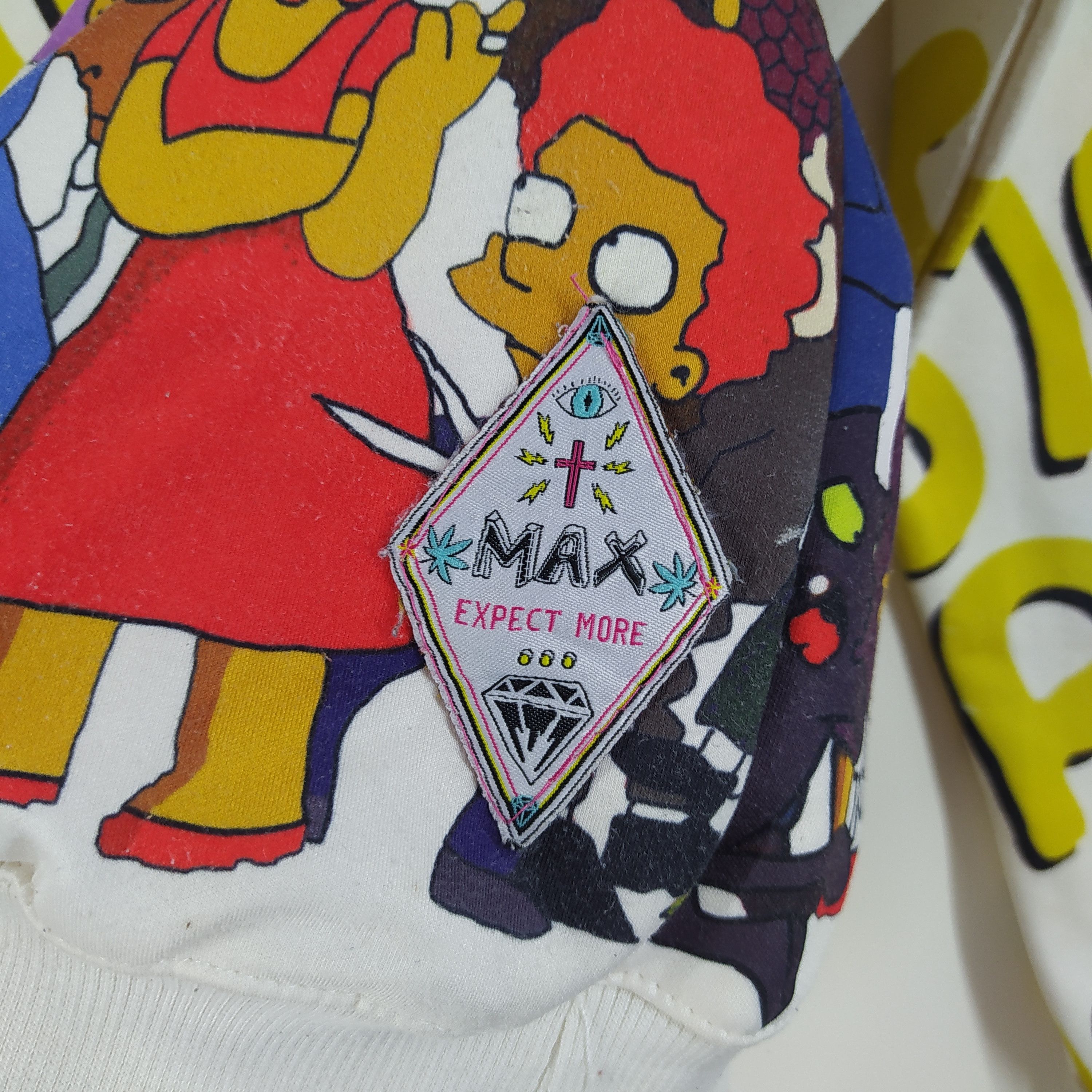 Designer × Vintage Vintage EMAX The Simpsons Crop Top Big Print Big Logo Rare Size US M / EU 48-50 / 2 - 5 Thumbnail