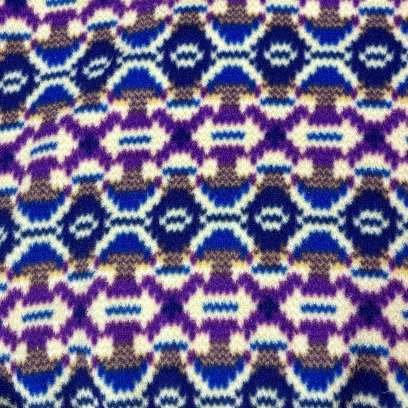 Patagonia Patagonia Synchilla Women's Lightweight Purple Fleece Pullover 1/4 Snap Jacket XS Regular Geometric Pattern Size XS / US 0-2 / IT 36-38 - 2 Thumbnail