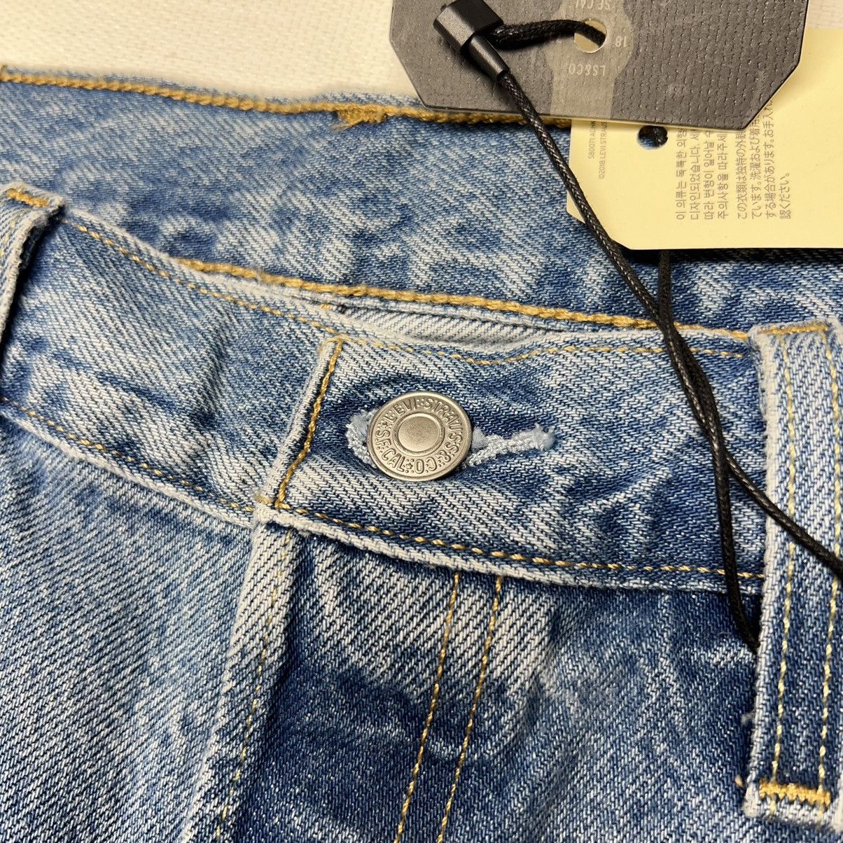 Levi's NEW Levis Premium Jean Shorts Blue 501 Mid Thigh Distressed Size 32" / US 10 / IT 46 - 5 Thumbnail