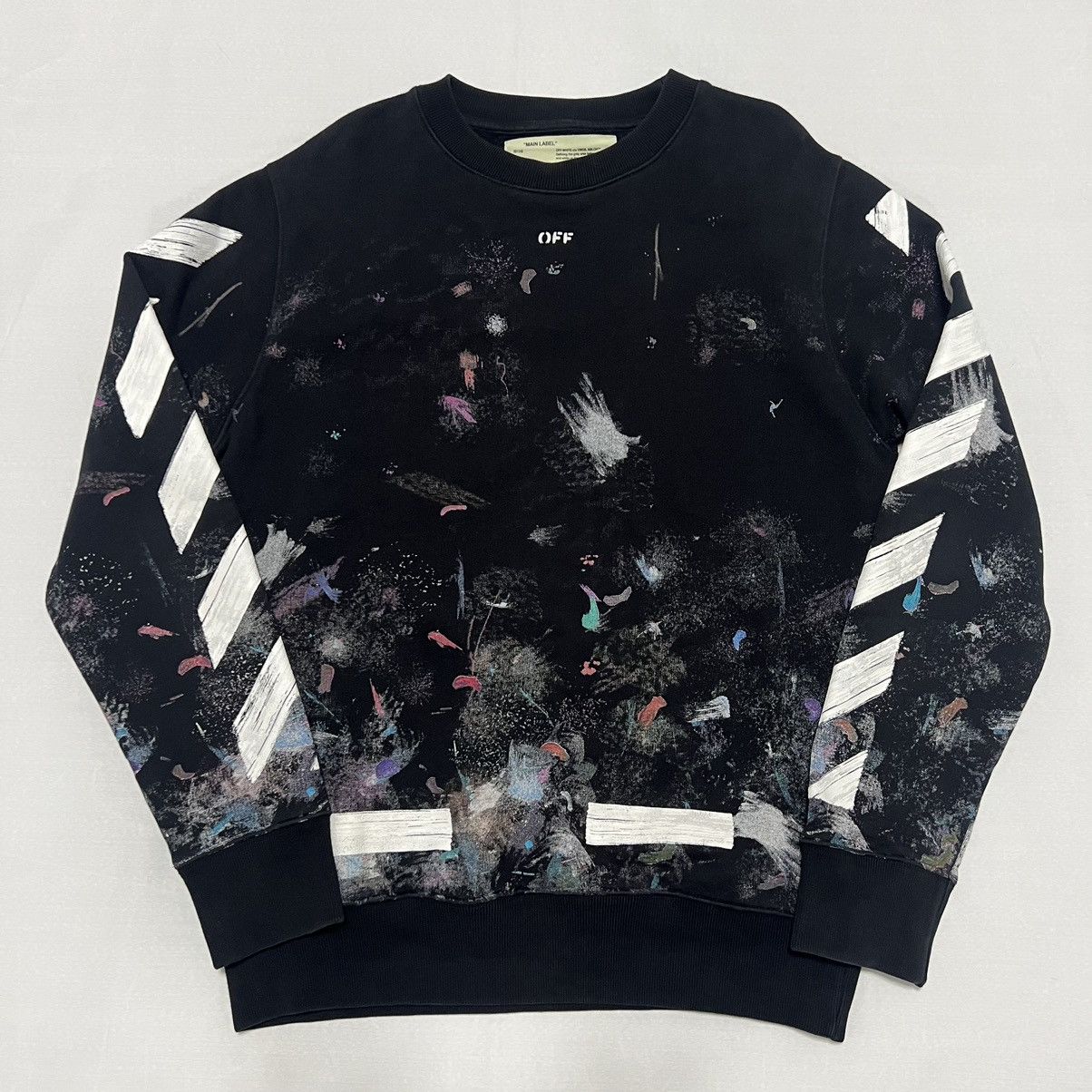 Off white crew neck galaxy best sale