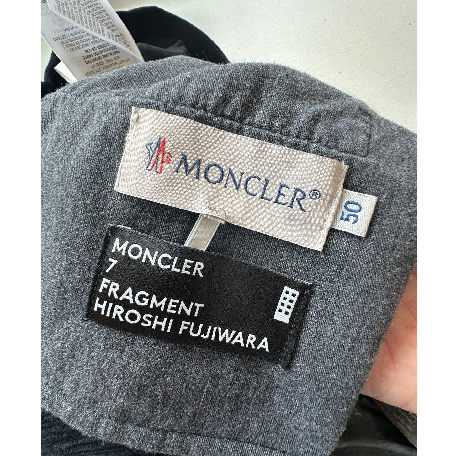 Moncler NWT Moncler 7 Fragment Corduroy Pants Black Side Code Print Size US 34 / EU 50 - 6 Thumbnail